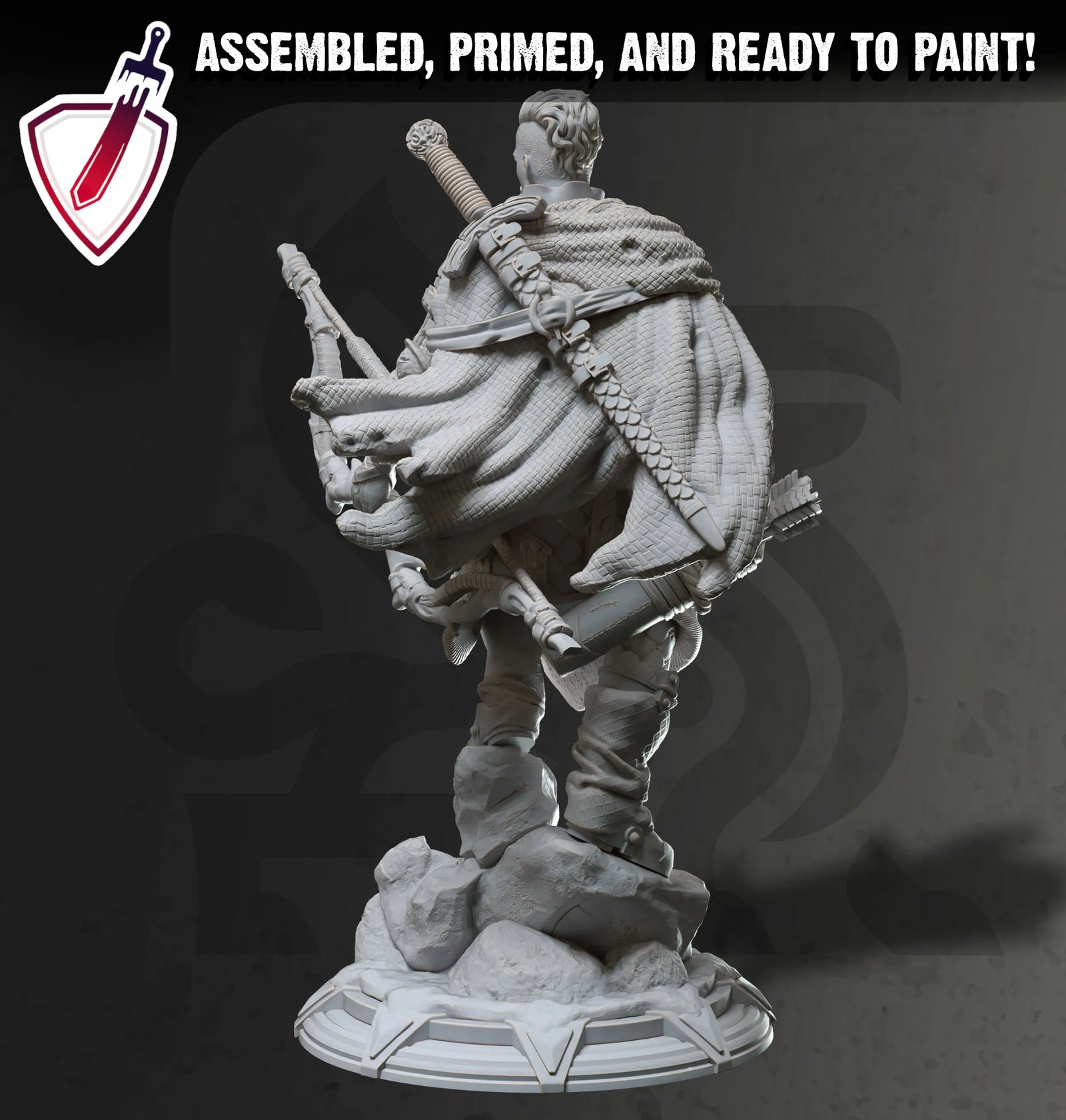Viktor Trine – The Silent Ranger | Miniatures by DM Stash | Great for Tabletop Gaming, D&D, Pathfinder, and Painting | Assembled and Primed - Brush and Battle