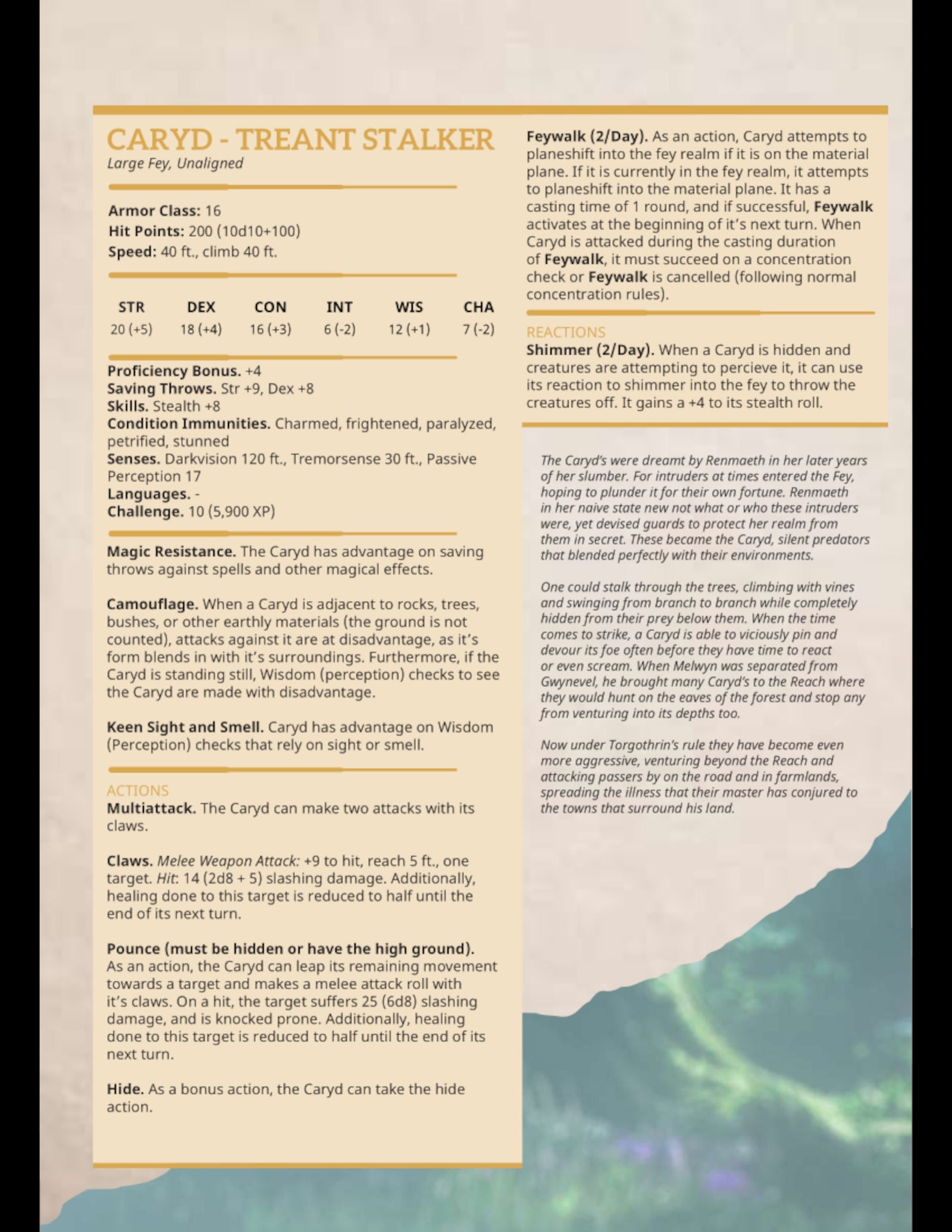 Caryd – Treant Stalker | Miniatures by DM Stash | Great for Tabletop Gaming, D&D, Pathfinder, and Painting | Assembled and Primed - Brush and Battle