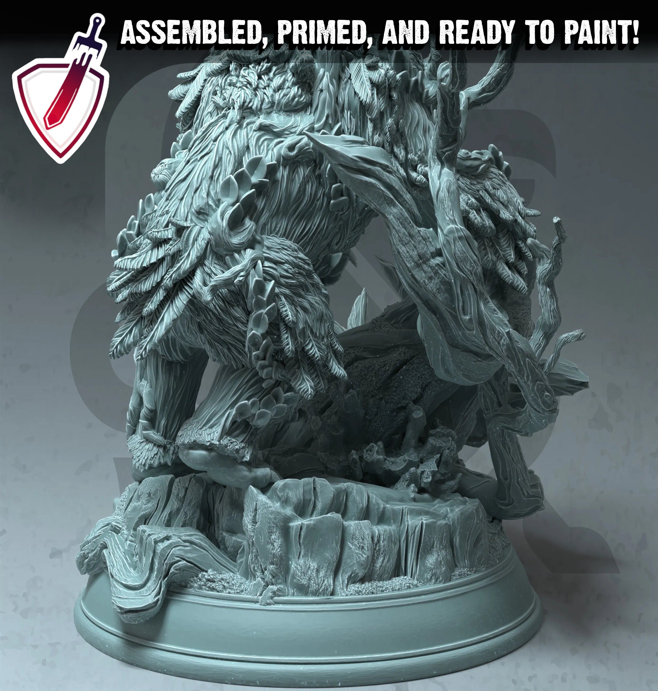 Firalyn – Fey Touched Owlbear | Miniatures by DM Stash | Great for Tabletop Gaming, D&D, Pathfinder, and Painting | Assembled and Primed - Brush and Battle