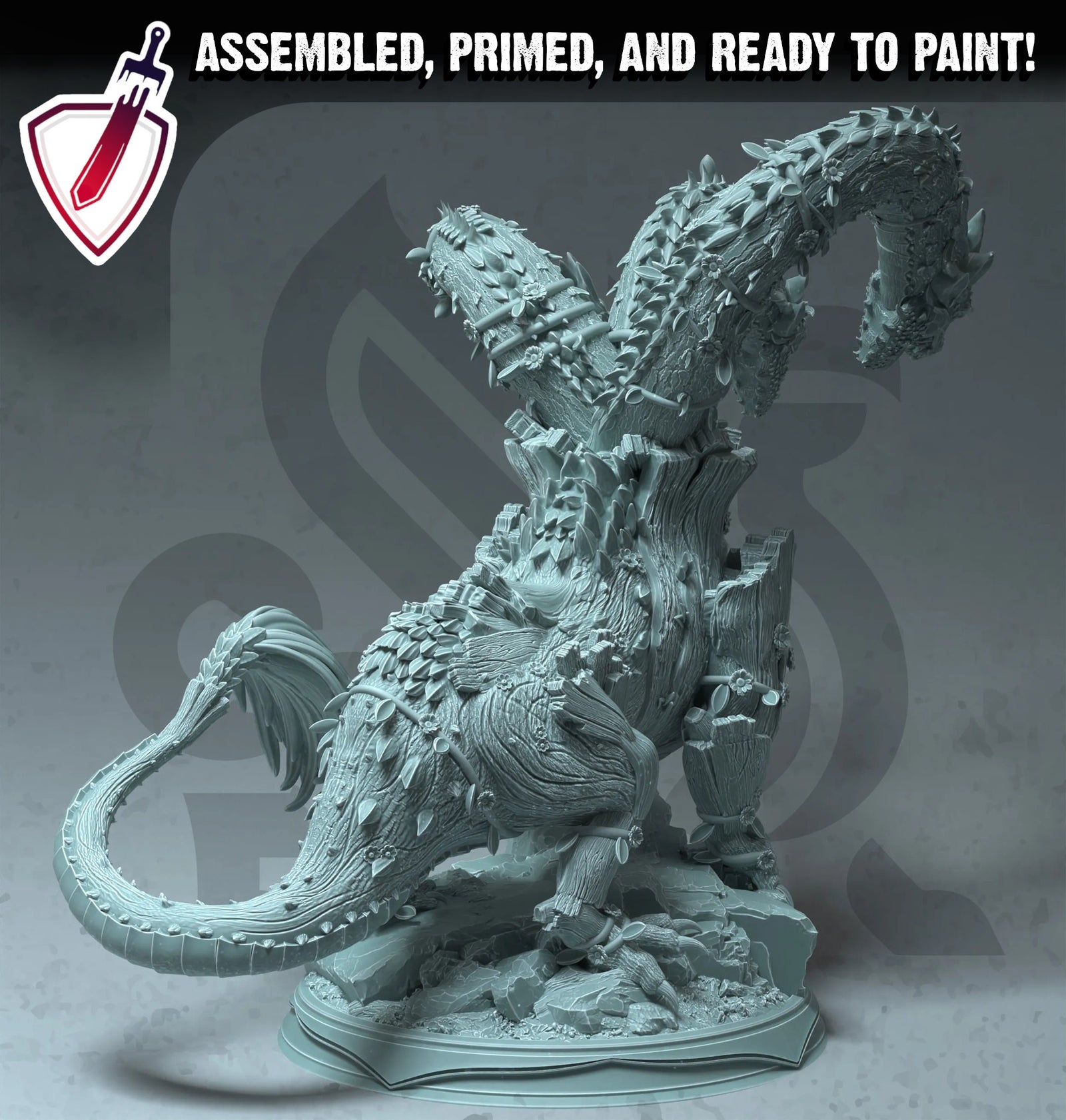 Volitra Fey Touched Hydra | (Large) Miniature by DM Stash | Great for Tabletop Gaming, D&D, Pathfinder, and Painting | Assembled and Primed - Brush and Battle