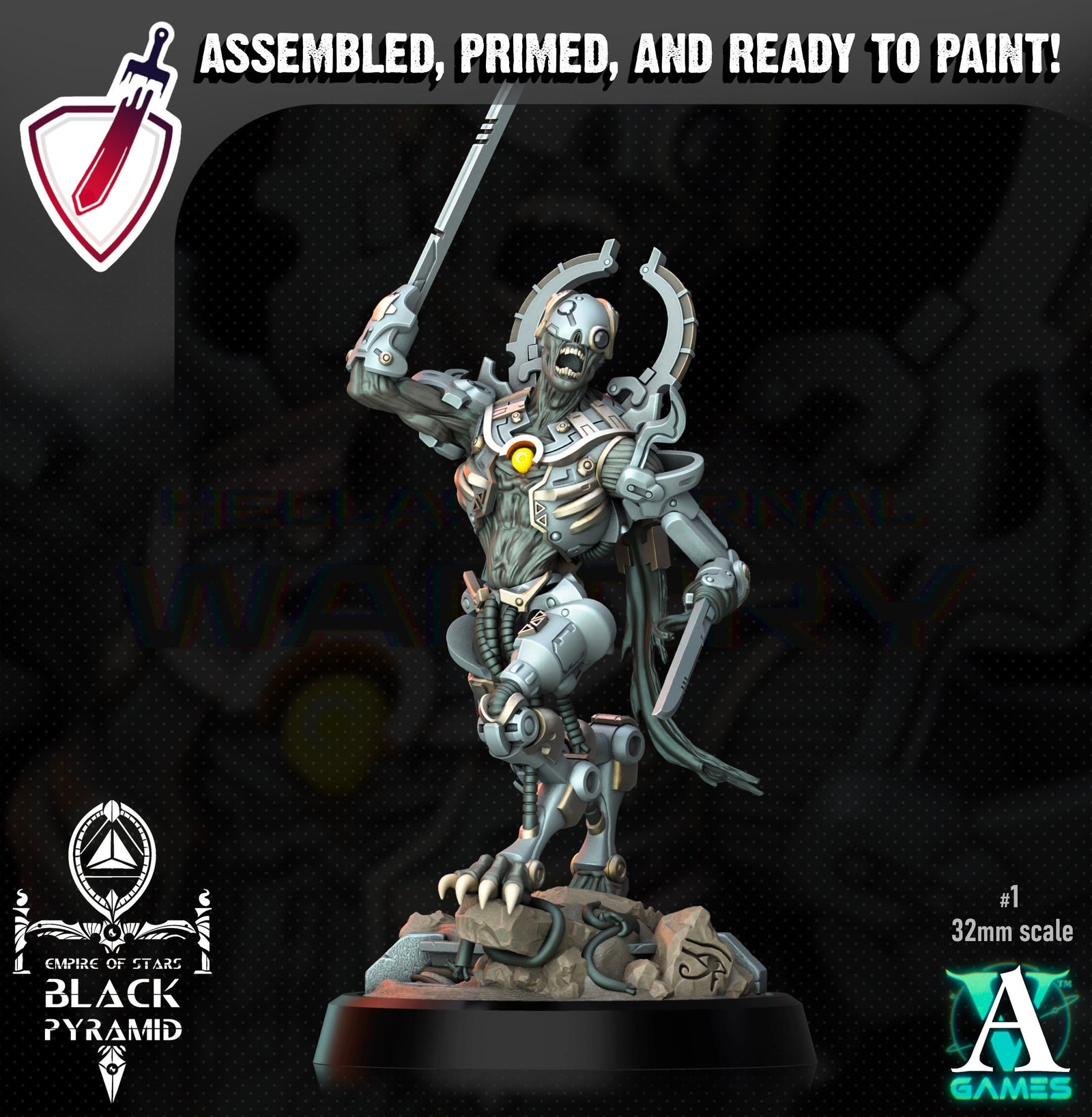 Keteph Knumhar | Miniatures by Archvillain Games | Resin Mini for Tabletop Gaming, D&D, Wargaming, Painting | Assembled and Primed