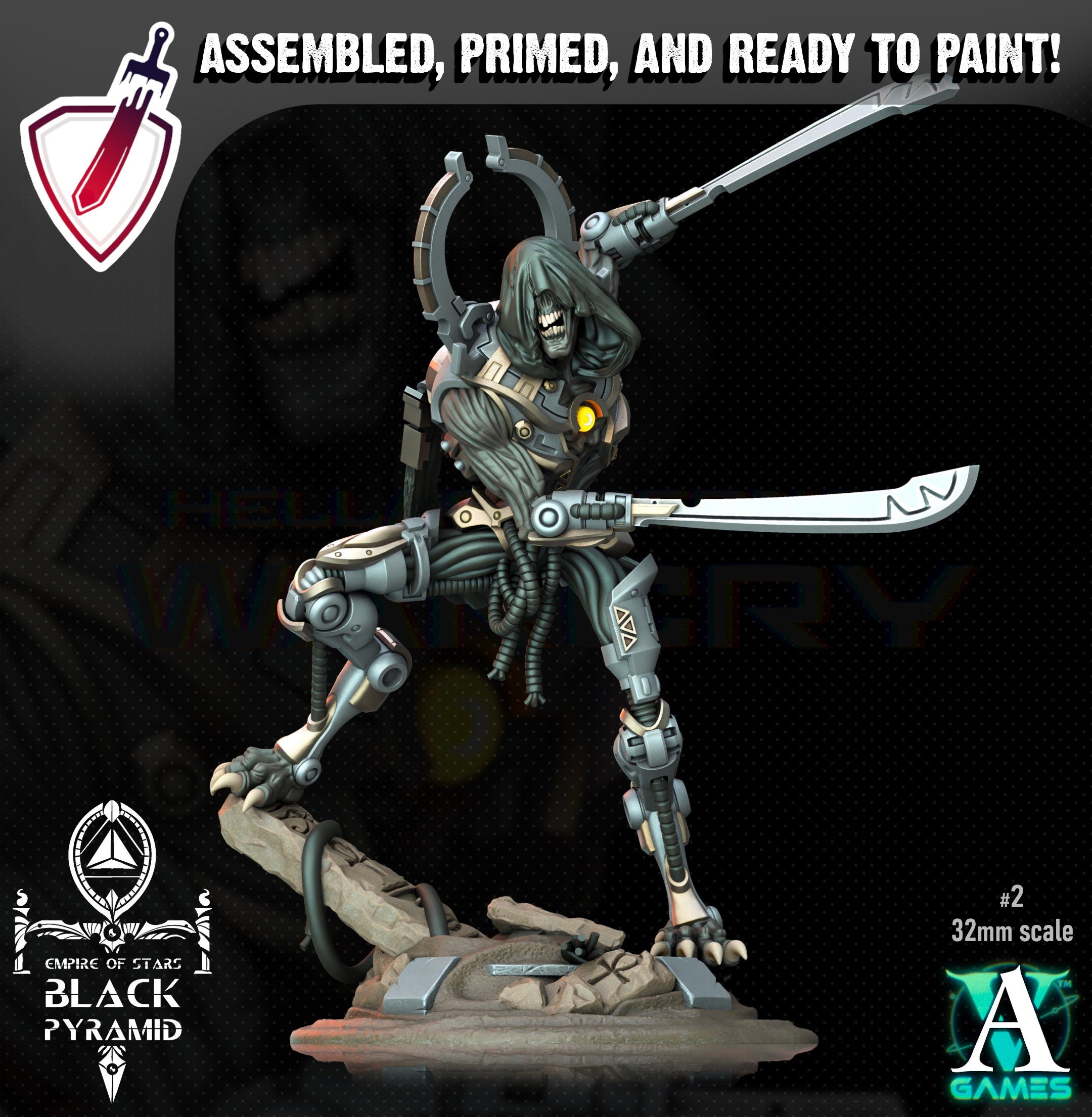 Keteph Knumhar | Miniatures by Archvillain Games | Resin Mini for Tabletop Gaming, D&D, Wargaming, Painting | Assembled and Primed