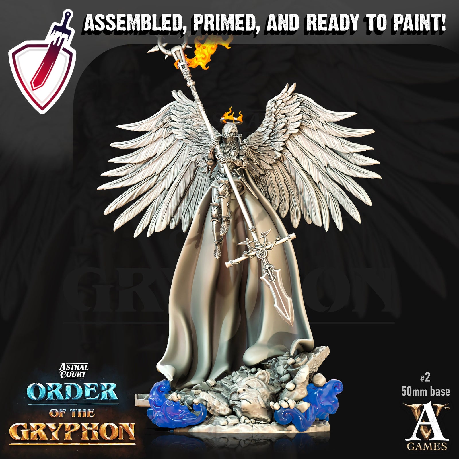 Judgement Devas | Miniatures by Archvillain Games | Resin Mini for Tabletop Gaming, D&D, Pathfinder, Painting | Assembled and Primed - Brush and Battle