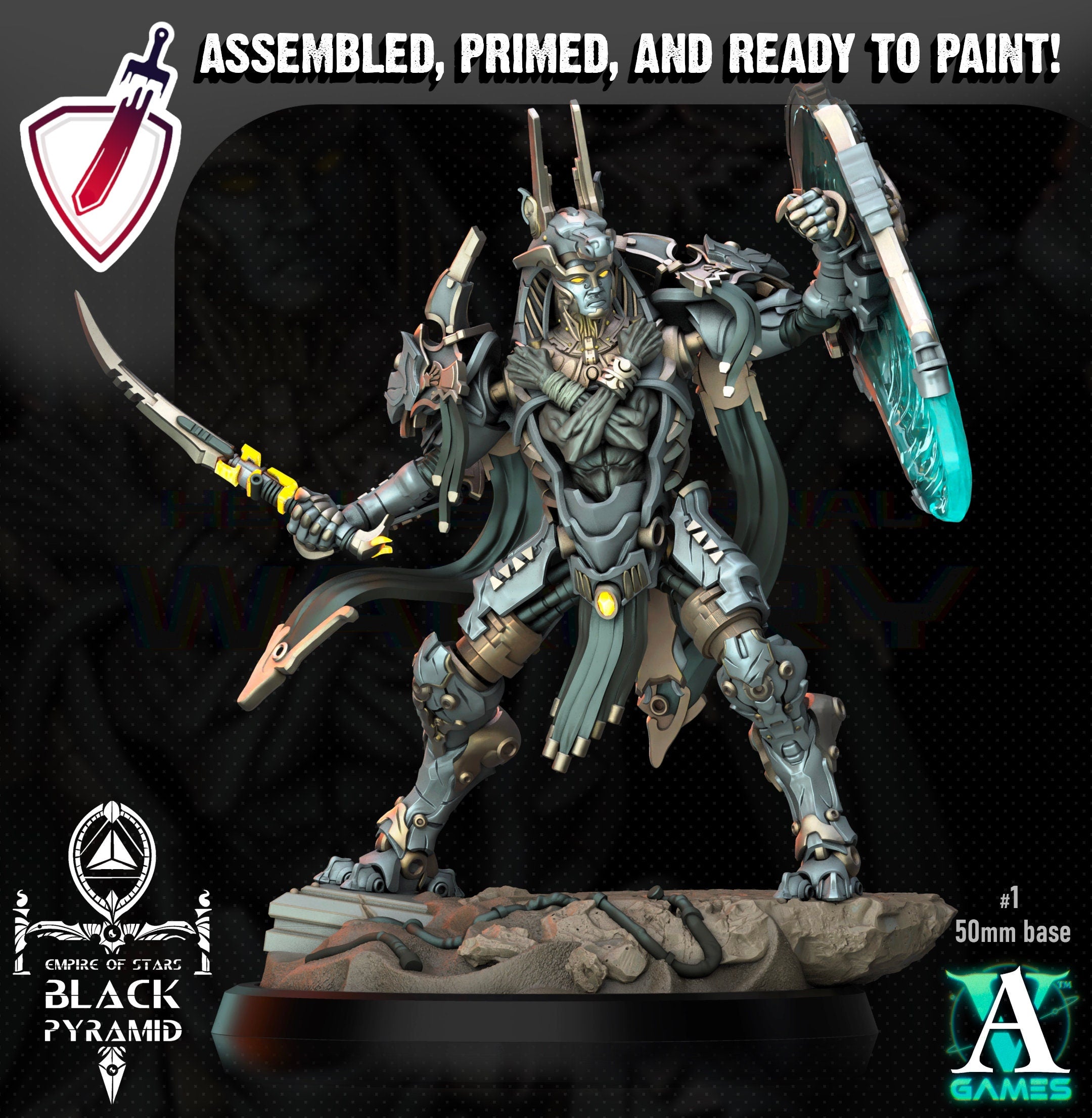 Keteph Issahar| Miniatures by Archvillain Games | Resin Mini for Tabletop Gaming, D&D, Wargaming, Painting | Assembled and Primed - Brush and Battle