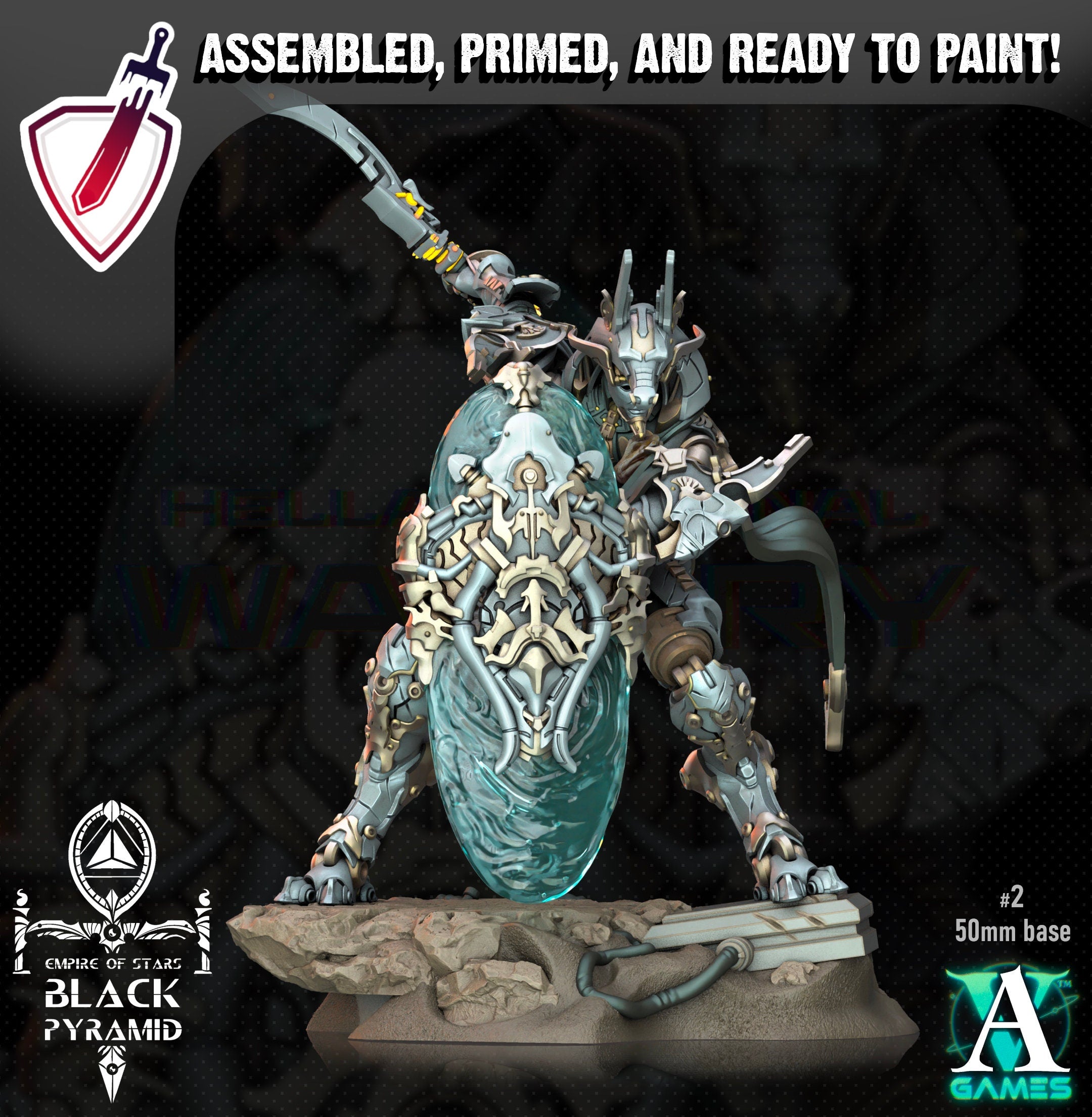 Keteph Issahar| Miniatures by Archvillain Games | Resin Mini for Tabletop Gaming, D&D, Wargaming, Painting | Assembled and Primed - Brush and Battle