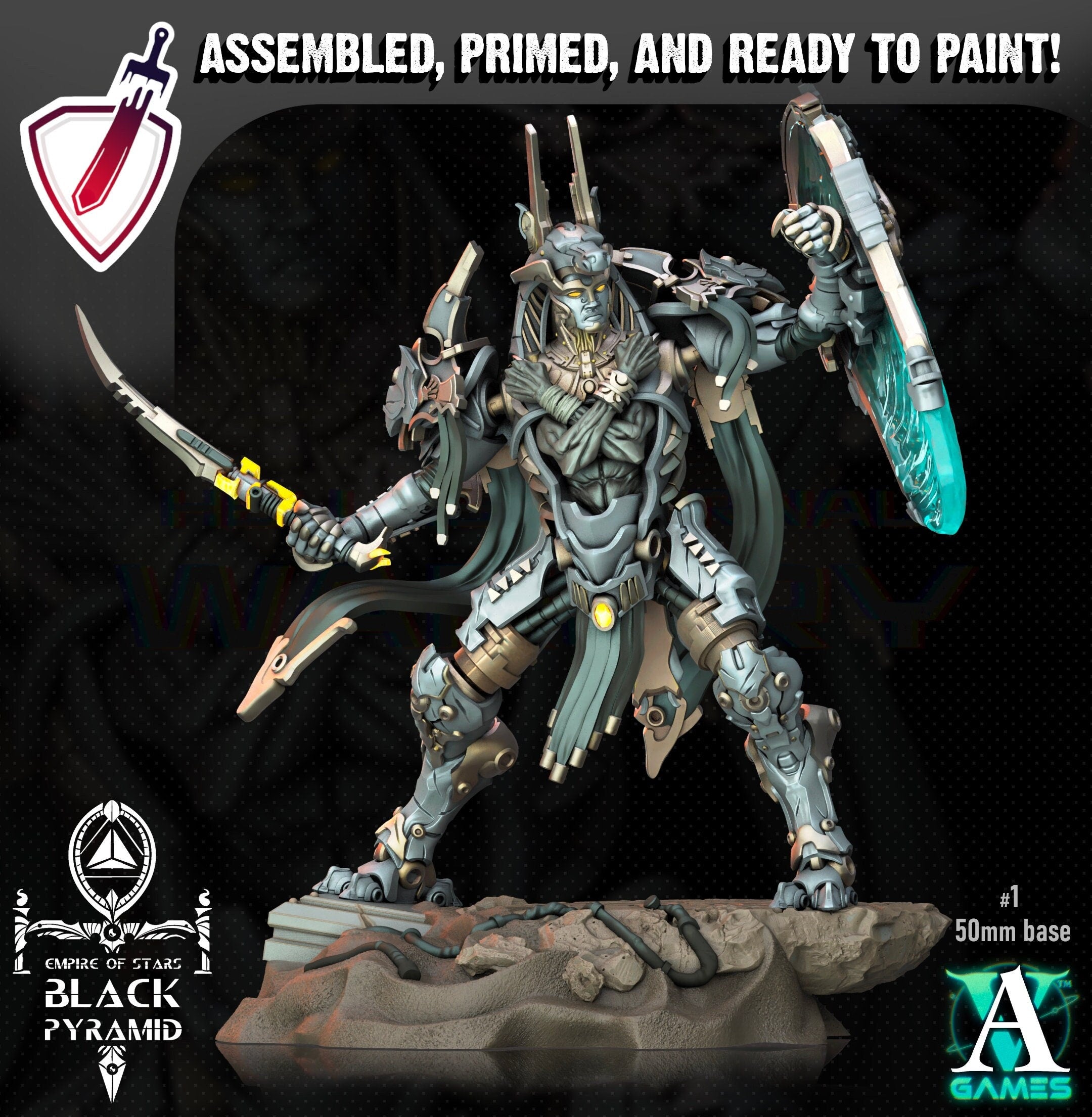 Keteph Issahar| Miniatures by Archvillain Games | Resin Mini for Tabletop Gaming, D&D, Wargaming, Painting | Assembled and Primed - Brush and Battle