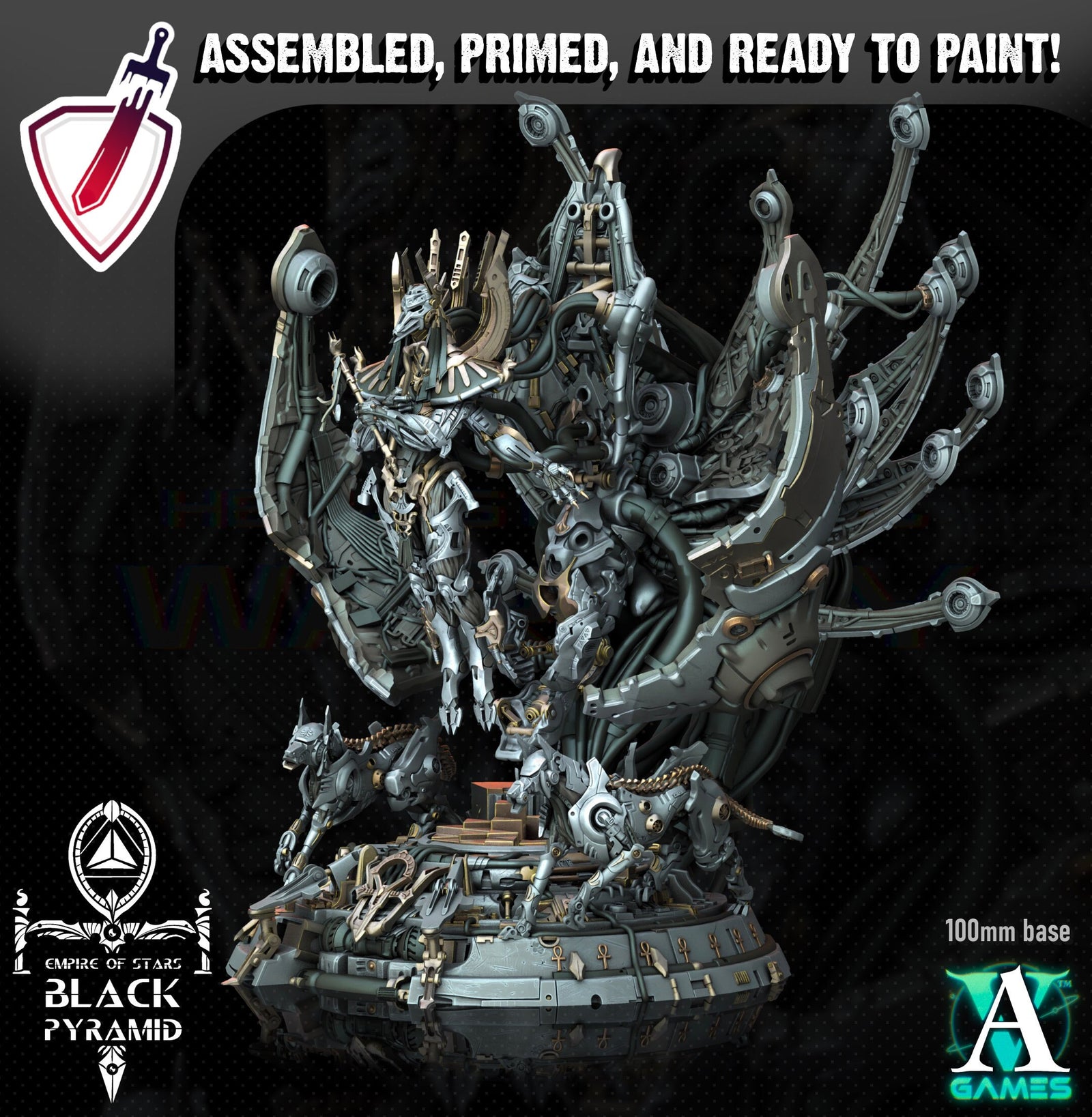 Keteph Divinity | (Massive) Miniature by Archvillain Games | Mini for tabletop gaming, D&D, Pathfinder, painting | Assembled + Primed - Brush and Battle