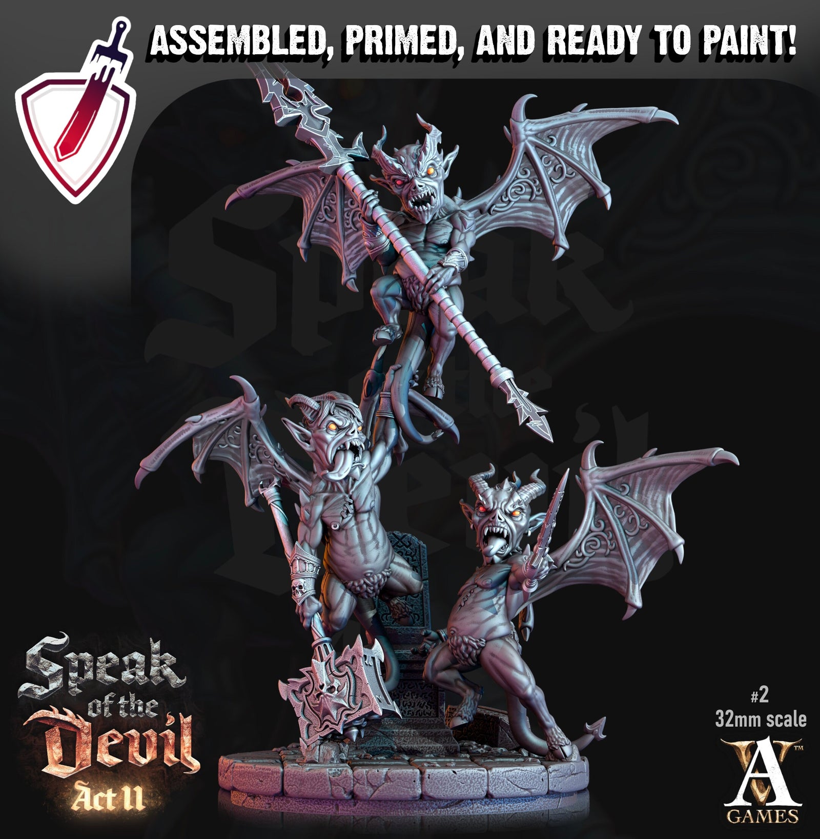 Malignants | Miniatures by Archvillain Games | Resin Mini for Tabletop Gaming, D&D, Pathfinder, Painting | Assembled and Primed - Brush and Battle