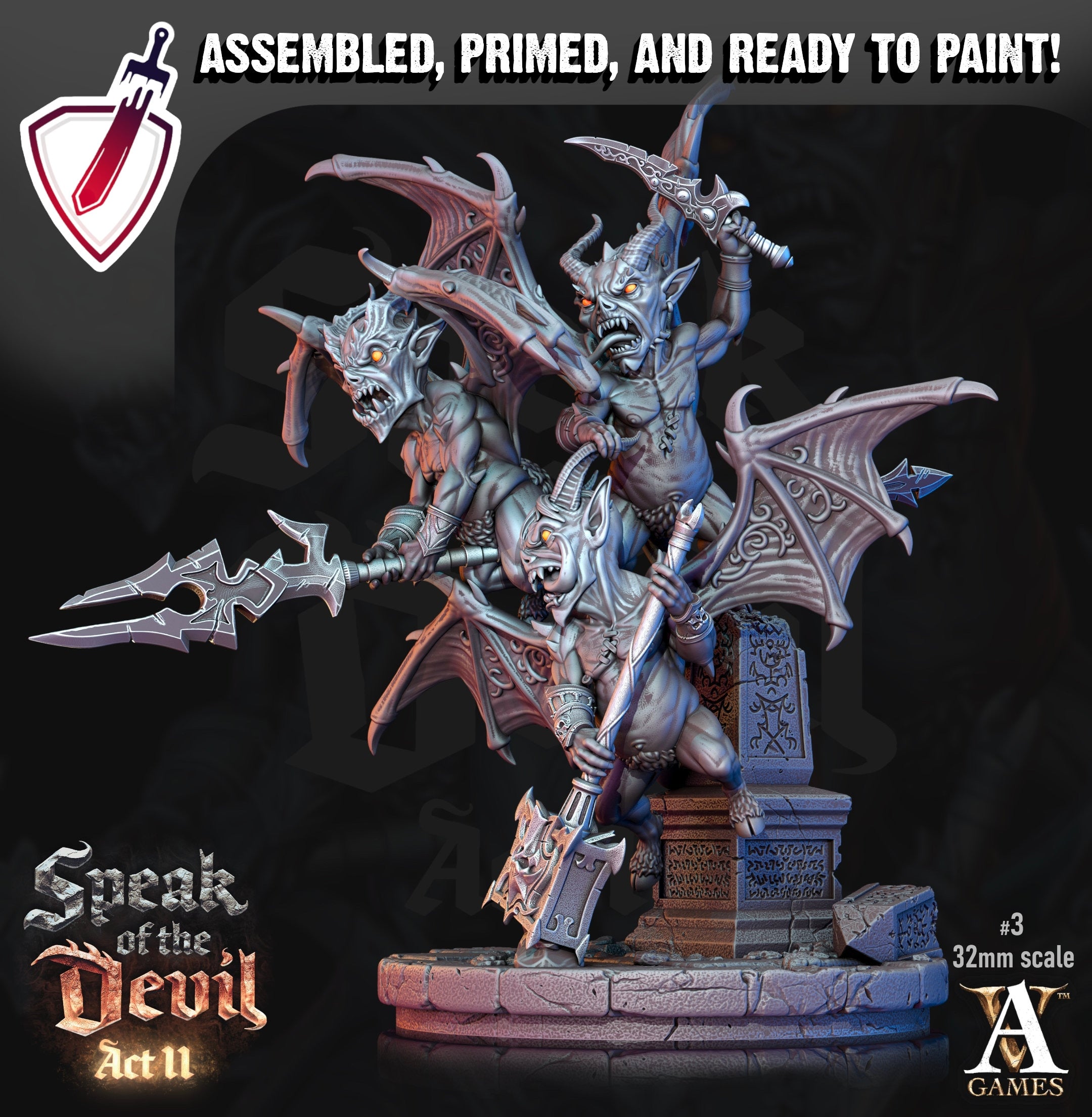 Malignants | Miniatures by Archvillain Games | Resin Mini for Tabletop Gaming, D&D, Pathfinder, Painting | Assembled and Primed - Brush and Battle