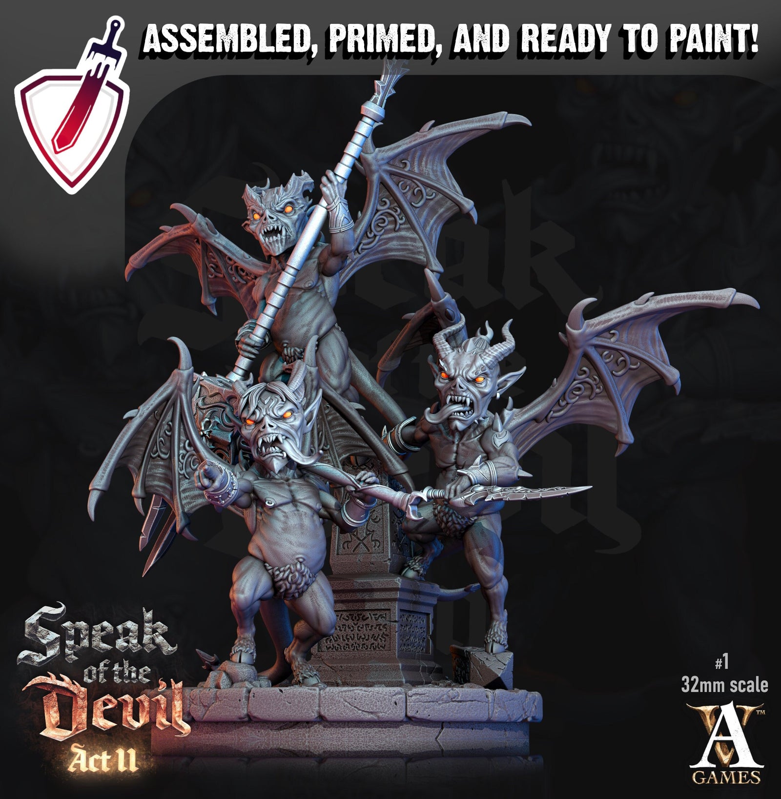 Malignants | Miniatures by Archvillain Games | Resin Mini for Tabletop Gaming, D&D, Pathfinder, Painting | Assembled and Primed - Brush and Battle