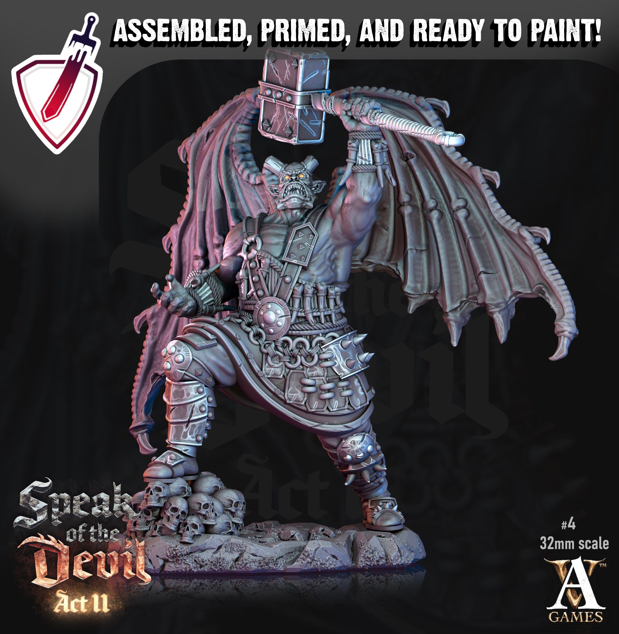 Rathenites | Miniatures by Archvillain Games | Resin Mini for Tabletop Gaming, D&D, Pathfinder, Painting | Assembled and Primed - Brush and Battle