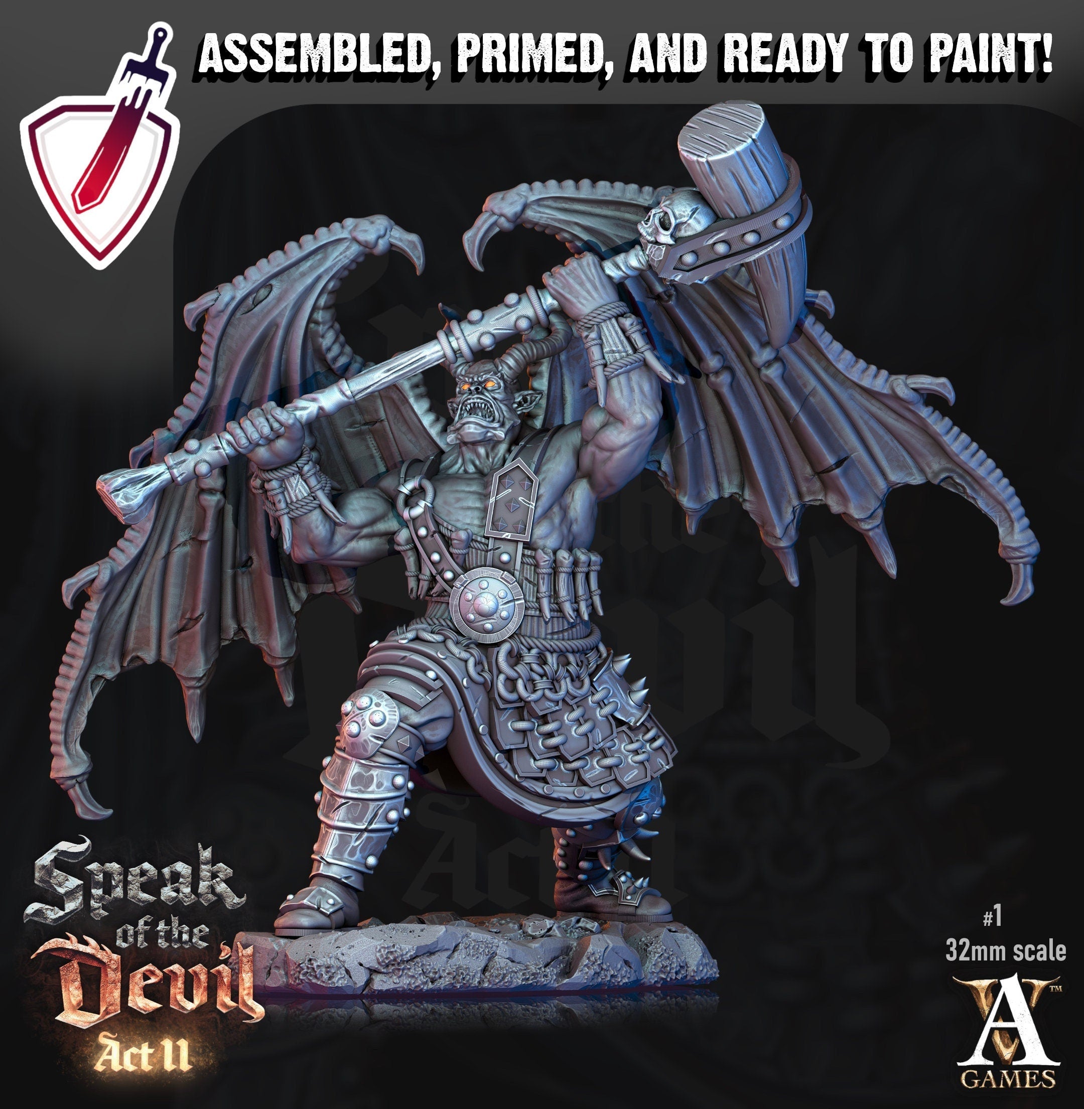 Rathenites | Miniatures by Archvillain Games | Resin Mini for Tabletop Gaming, D&D, Pathfinder, Painting | Assembled and Primed - Brush and Battle