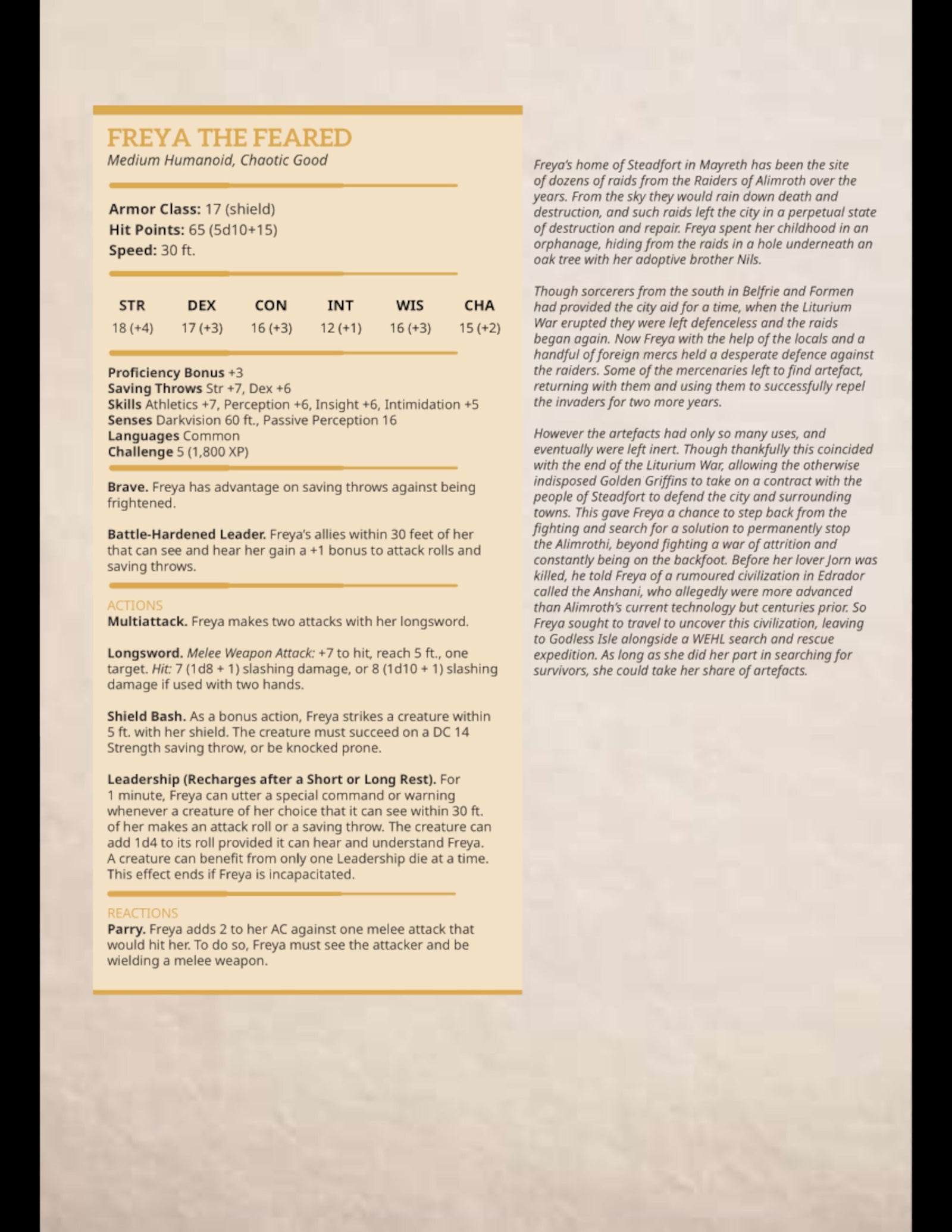 Freya the Feared | Miniatures by DM Stash | Great for Tabletop Gaming, D&D, Pathfinder, and Painting | Assembled and Primed - Brush and Battle