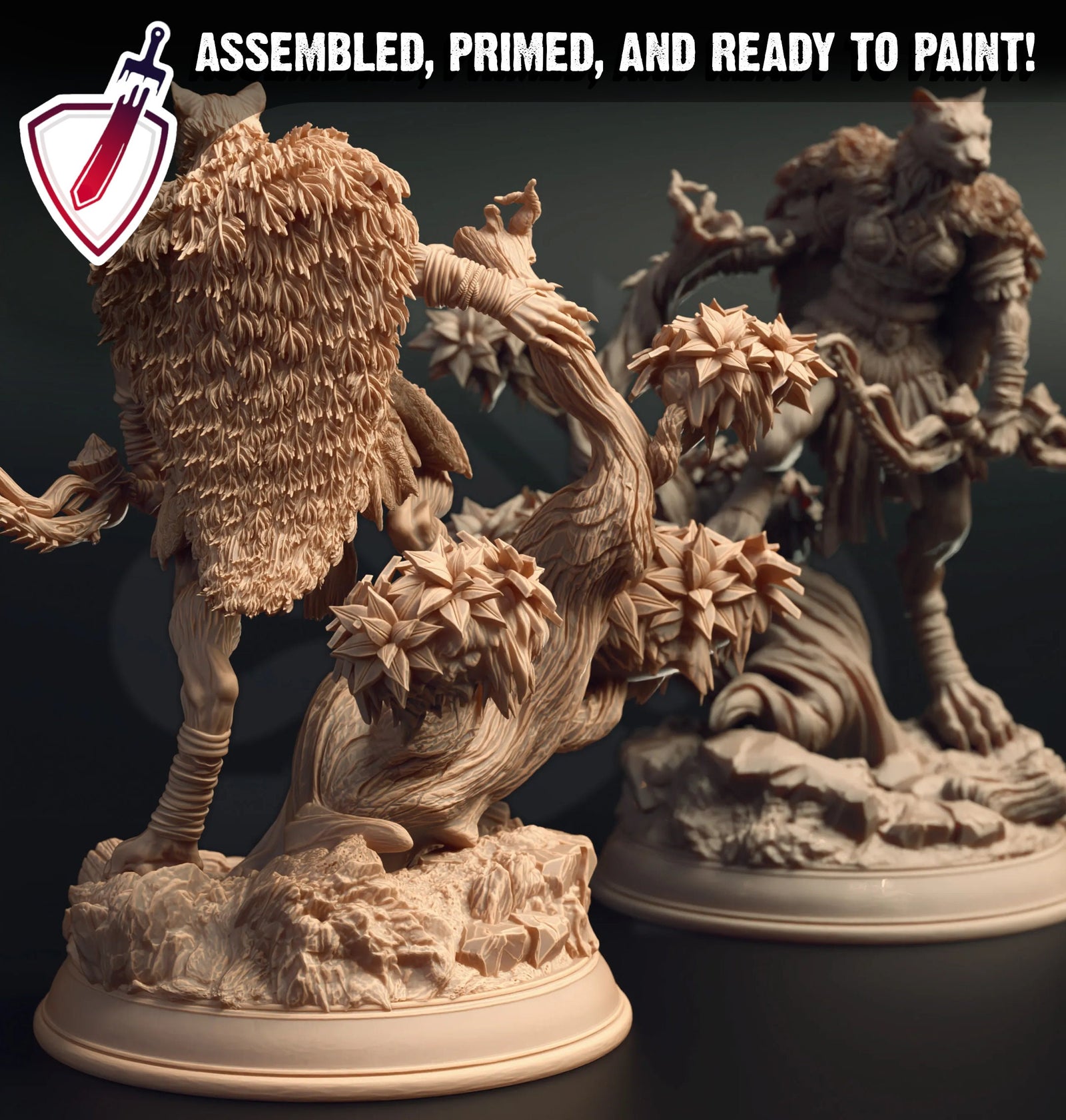 Jeji – The Free Born | Miniature by DM Stash | Great for Tabletop Gaming, D&D, Pathfinder, and Painting | Assembled and Primed - Brush and Battle
