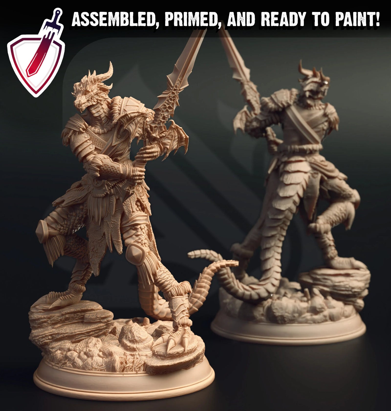 Veseria – The Raging Dragon | Miniature by DM Stash | Great for Tabletop Gaming, D&D, Pathfinder, Painting | Assembled and Primed - Brush and Battle
