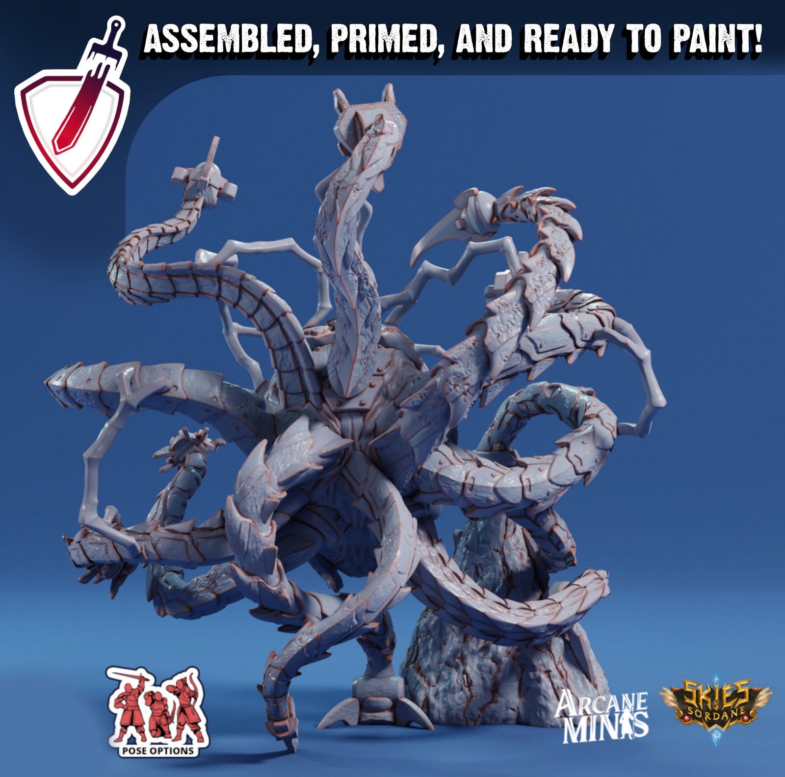 Void Witnesser | Miniatures by Arcane Minis | Great for Tabletop Gaming, D&D, Pathfinder, and Painting | Assembled and Primed - Brush and Battle