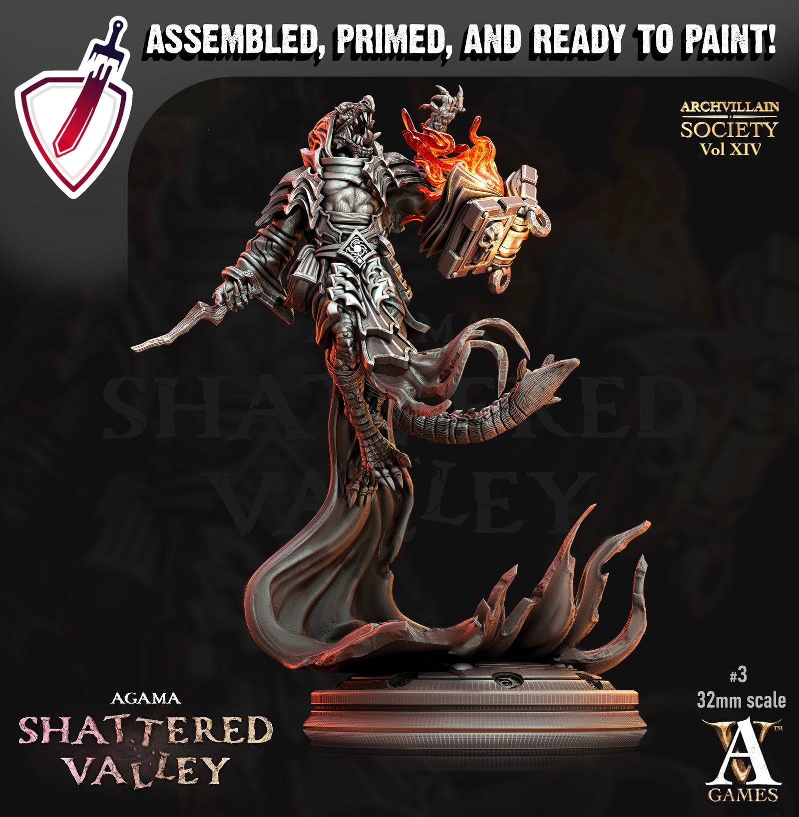 Heroes Vol. XIV | Miniatures by Archvillain Games | Resin mini for tabletop gaming, D&D, Pathfinder, painting | Assembled and Primed - Brush and Battle