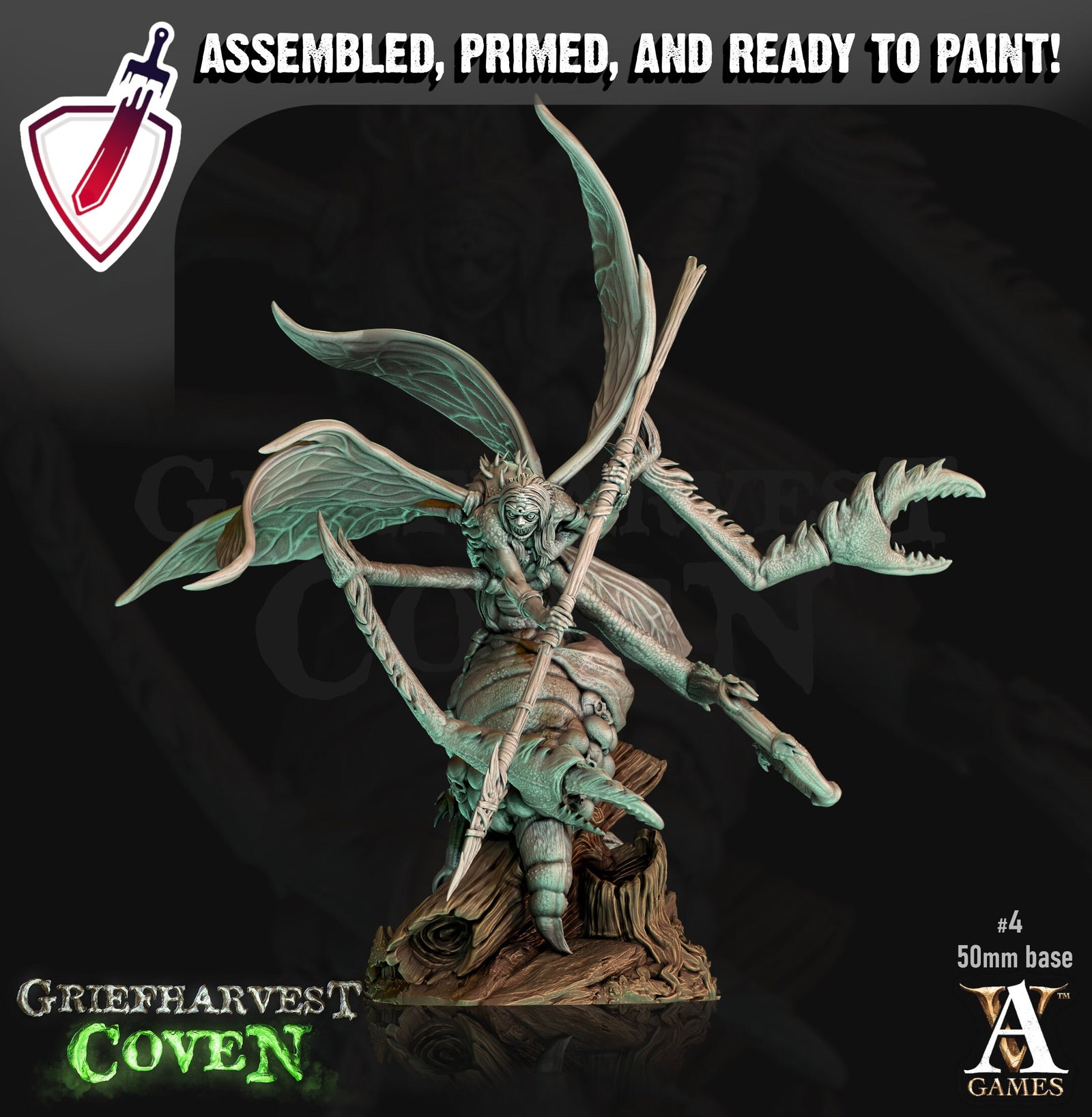 Wailwasps | Miniatures by Archvillain Games | Resin Mini for Tabletop Gaming, D&D, Pathfinder, Painting | Assembled and Primed - Brush and Battle