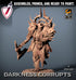 Darknight - Axe | Miniatures by Lord of the Print | Resin mini for tabletop gaming, D&D, Pathfinder, and painting | Assembled and Primed - Brush and Battle