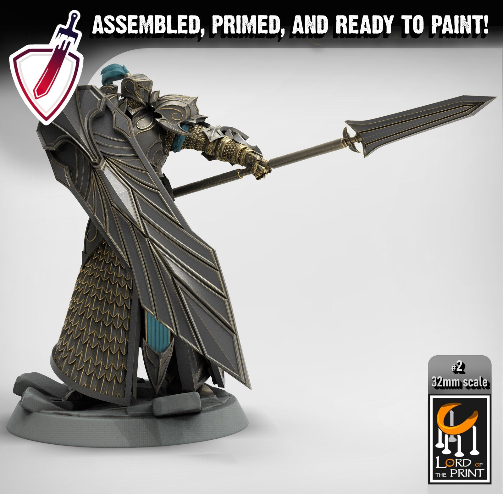 Elf Praetorians Pt.1 | Miniatures by Lord of the Print | Mini for tabletop gaming, D&D, Pathfinder, and painting | Assembled and Primed - Brush and Battle