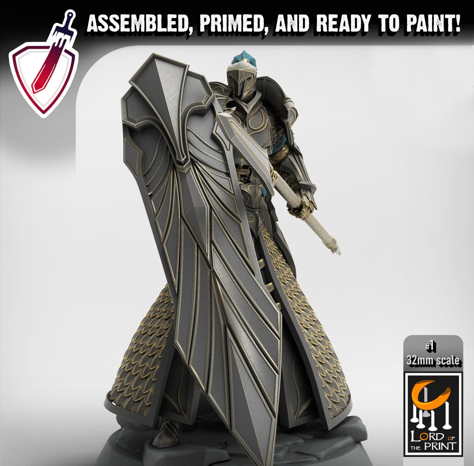 Elf Praetorians Pt.1 | Miniatures by Lord of the Print | Mini for tabletop gaming, D&D, Pathfinder, and painting | Assembled and Primed - Brush and Battle