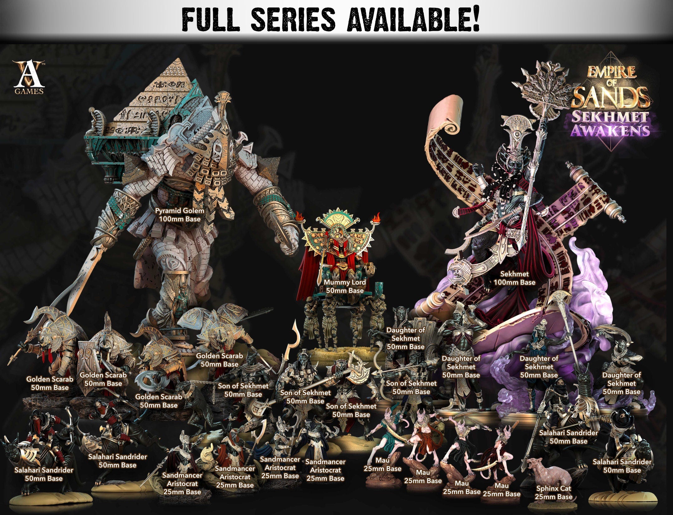 Mummy Lord | Miniature by Archvillain Games | Resin mini for tabletop gaming, D&D, Pathfinder, and painting | Assembled and Primed - Brush and Battle