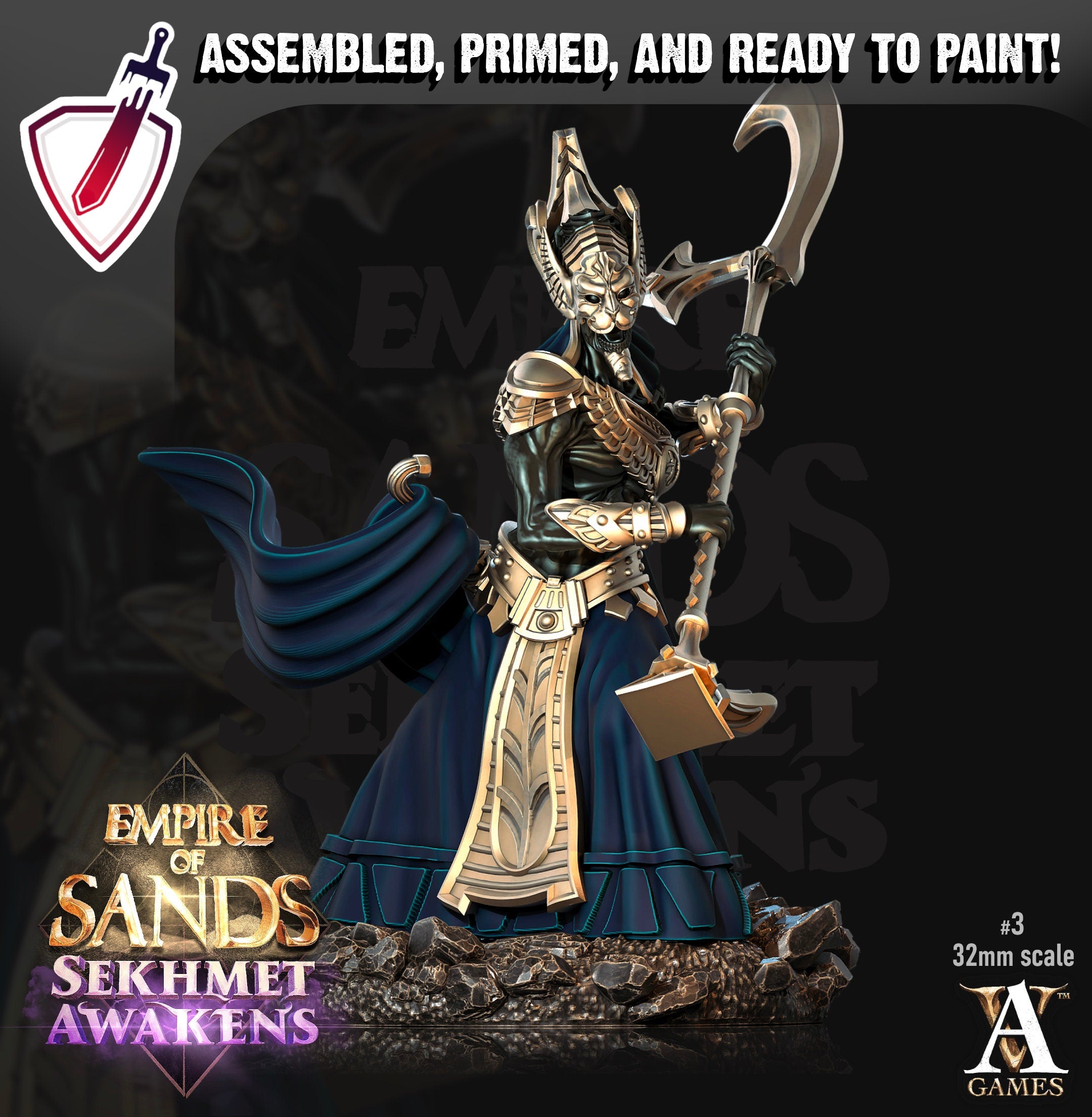 Salahari Riders | Miniatures by Archvillain Games | Resin mini for tabletop gaming, D&D, Pathfinder, and painting | Assembled and Primed - Brush and Battle