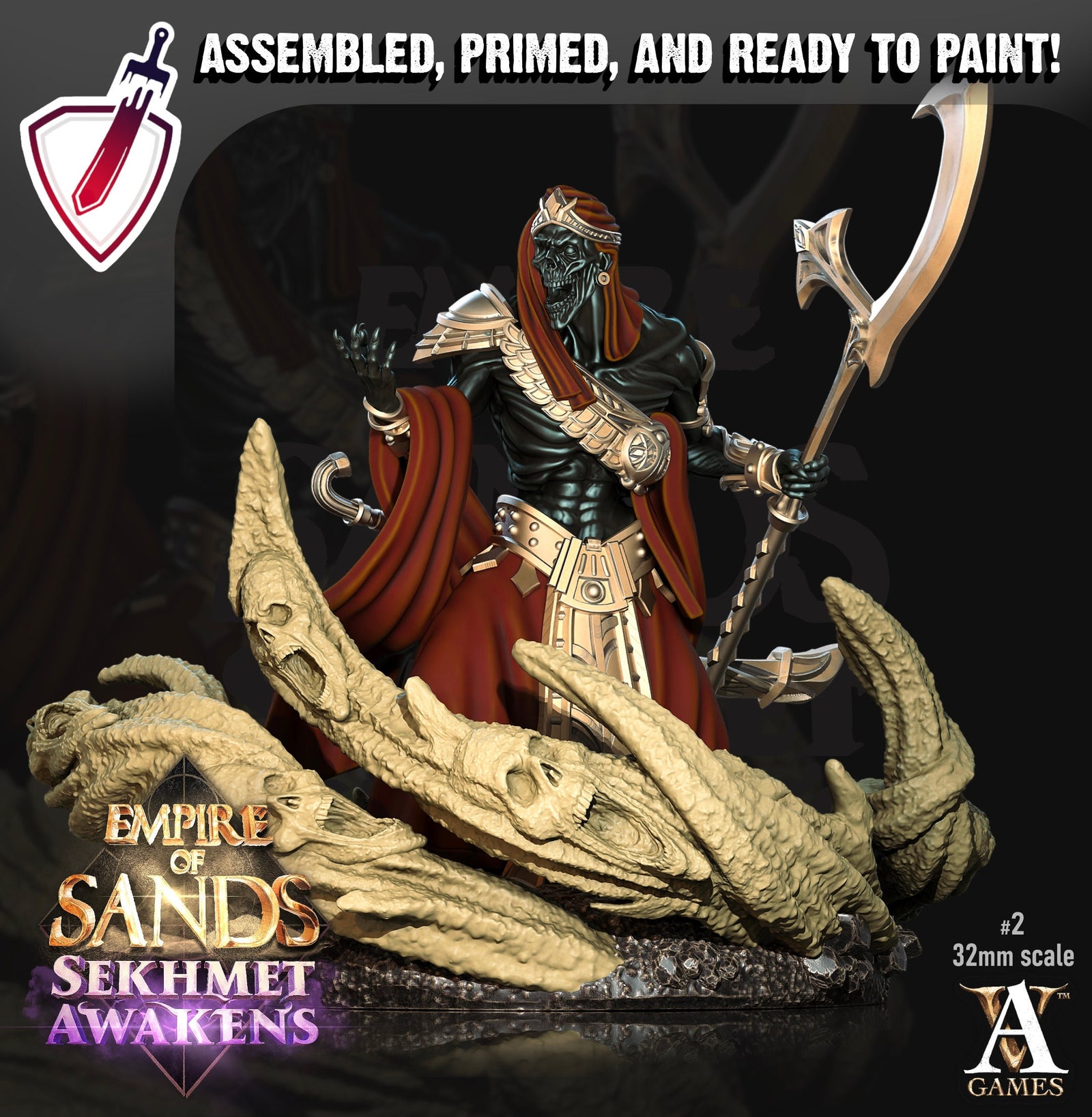 Salahari Riders | Miniatures by Archvillain Games | Resin mini for tabletop gaming, D&D, Pathfinder, and painting | Assembled and Primed - Brush and Battle