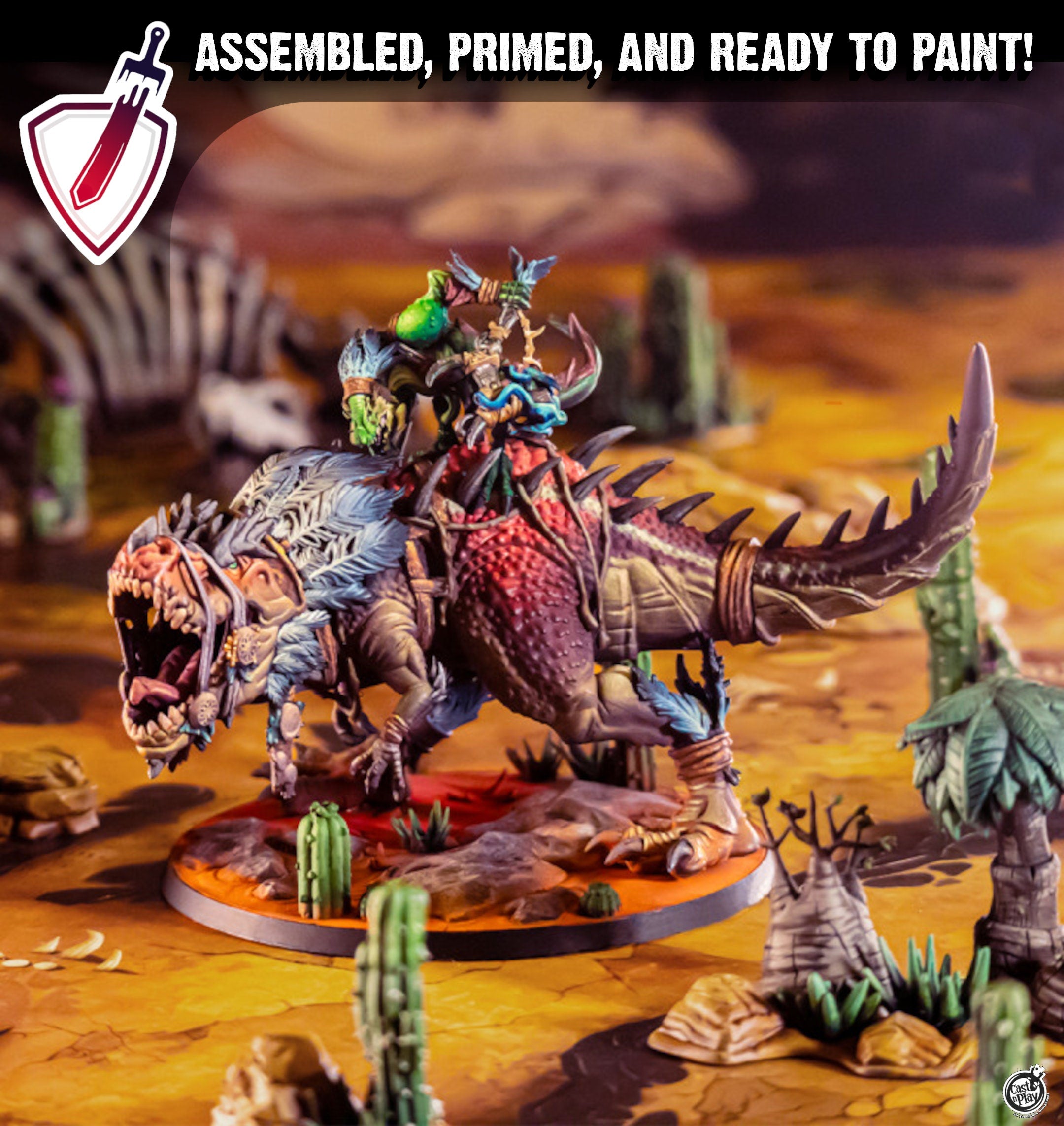 Hehak, The Gatherer | Miniature by Cast n Play | Mini for tabletop gaming, D&D, Pathfinder, and painting | Assembled and Primed - Brush and Battle