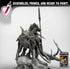 Lord Velir - Mounted | Miniature by Lord of the Print | Resin mini for tabletop gaming, D&D, Pathfinder, and painting | Assembled and Primed - Brush and Battle