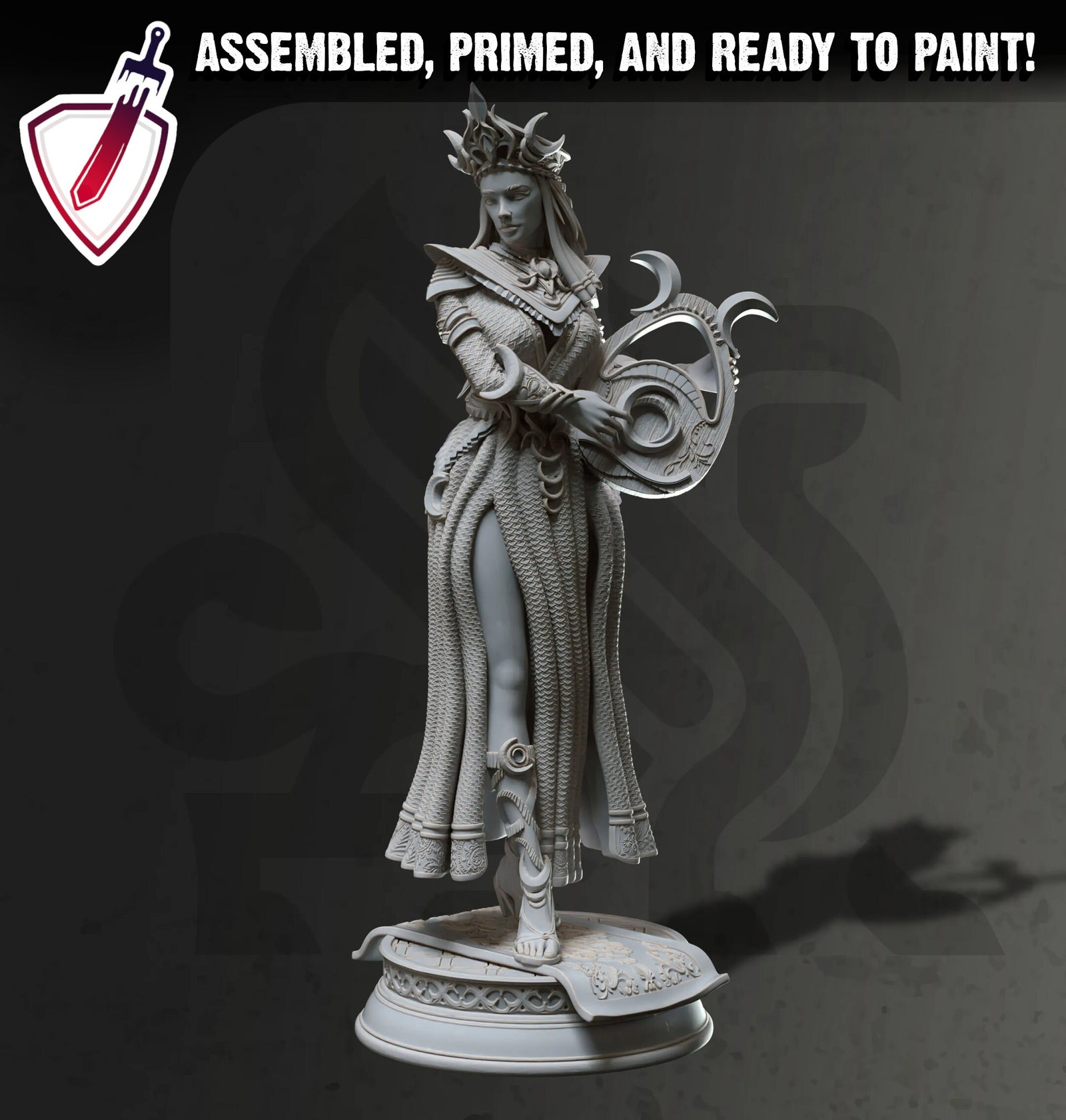 Glanbeli Human | Miniatures by DM Stash | Great for Tabletop Gaming, D&D, Pathfinder, and Painting | Assembled and Primed - Brush and Battle