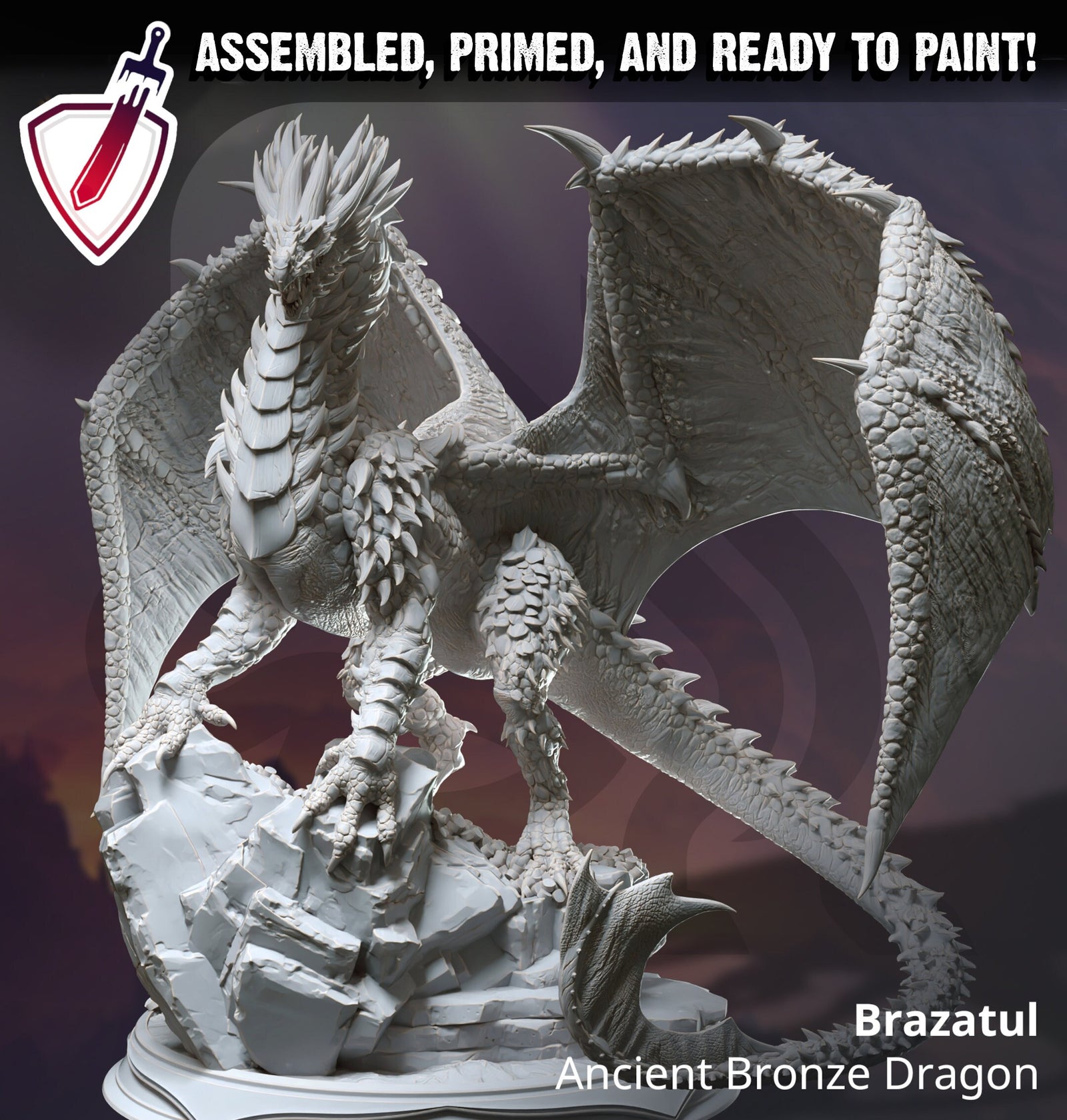Brazatul | (Large) Miniature by DM Stash | Great for Tabletop Gaming, D&D, Pathfinder, and Painting | Assembled and Primed - Brush and Battle
