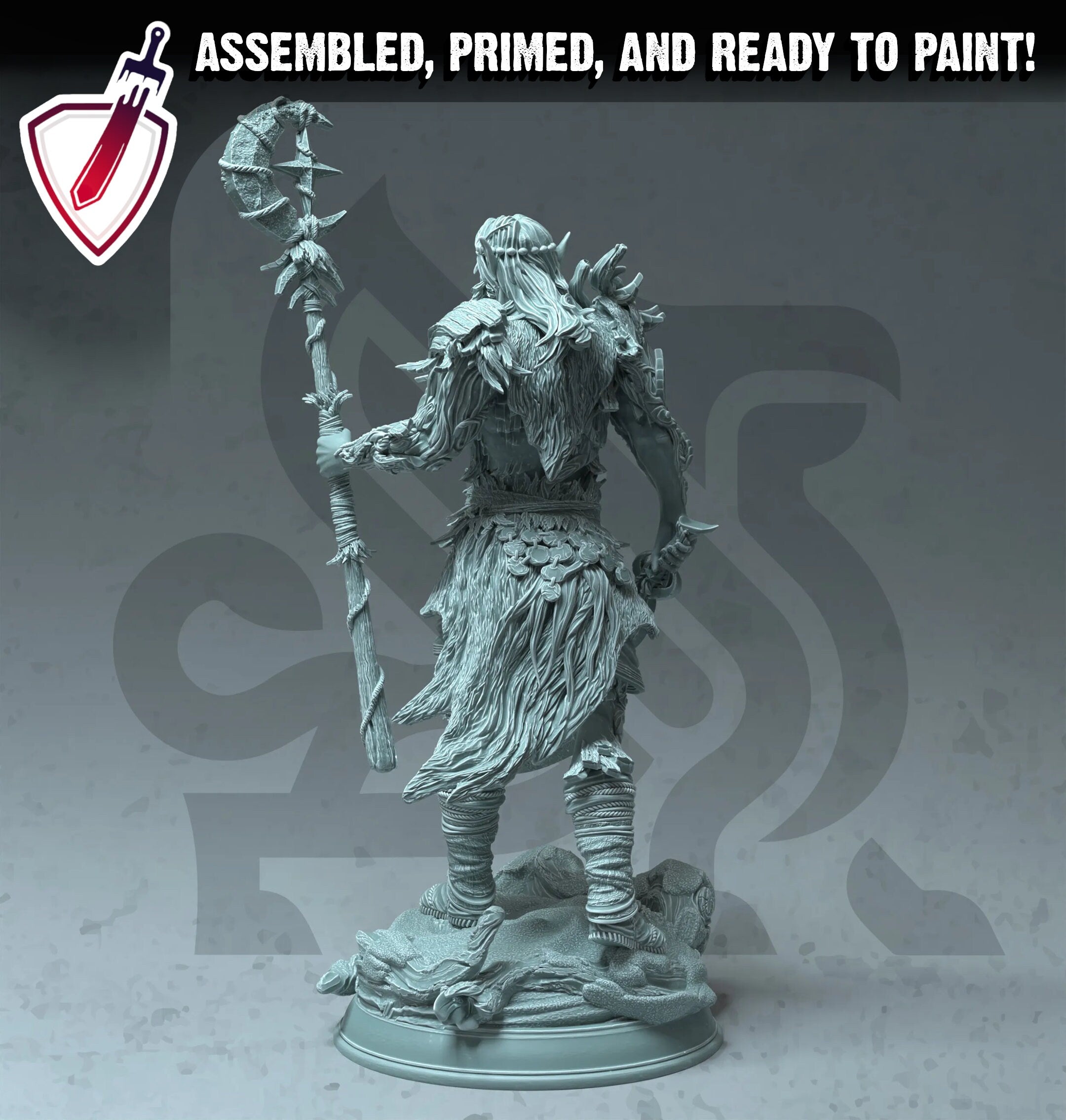 Aurelion Evenstar | Miniatures by DM Stash | Great for Tabletop Gaming, D&D, Pathfinder, and Painting | Assembled and Primed - Brush and Battle