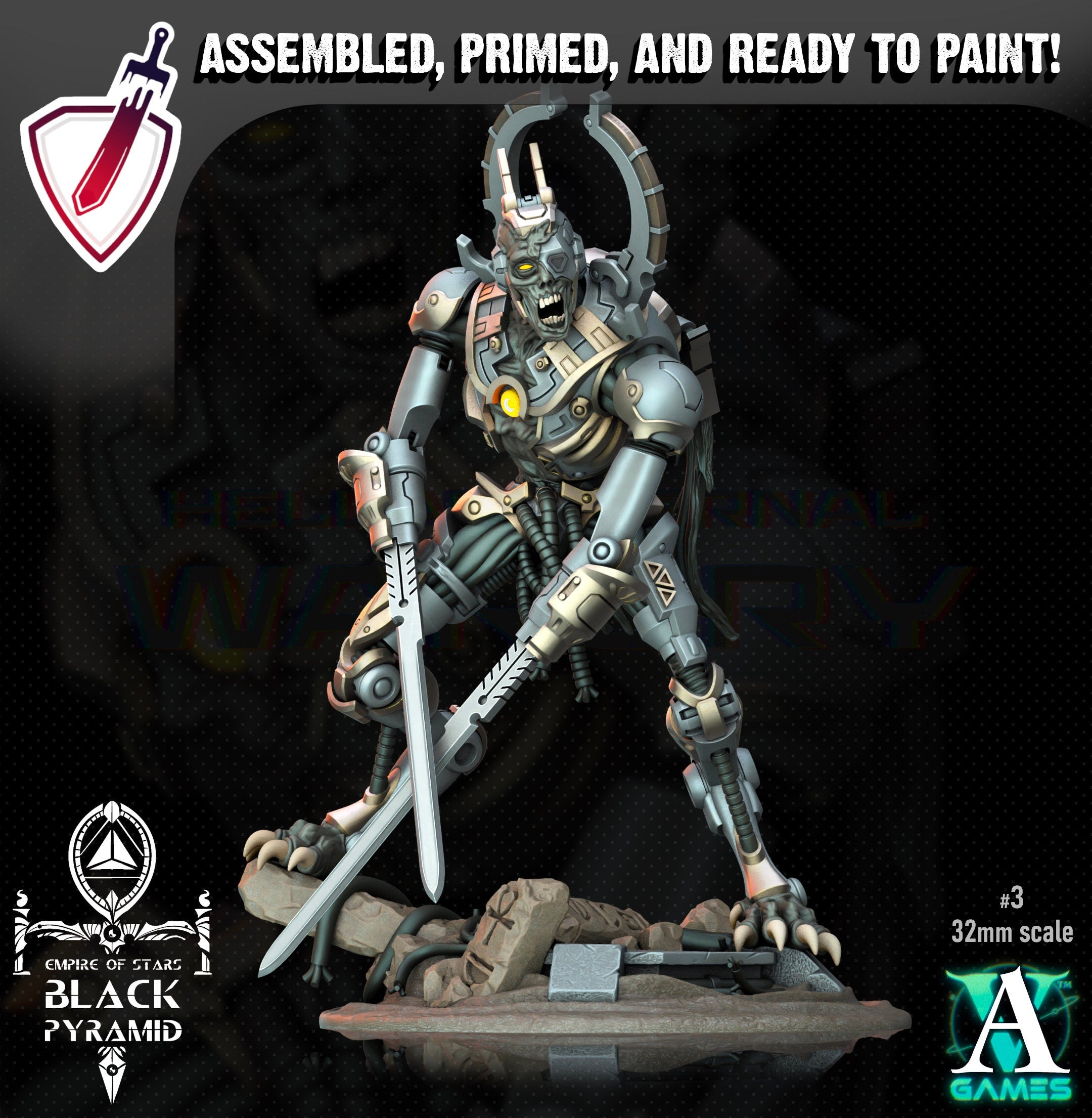 Keteph Knumhar | Miniatures by Archvillain Games | Resin Mini for Tabletop Gaming, D&D, Wargaming, Painting | Assembled and Primed