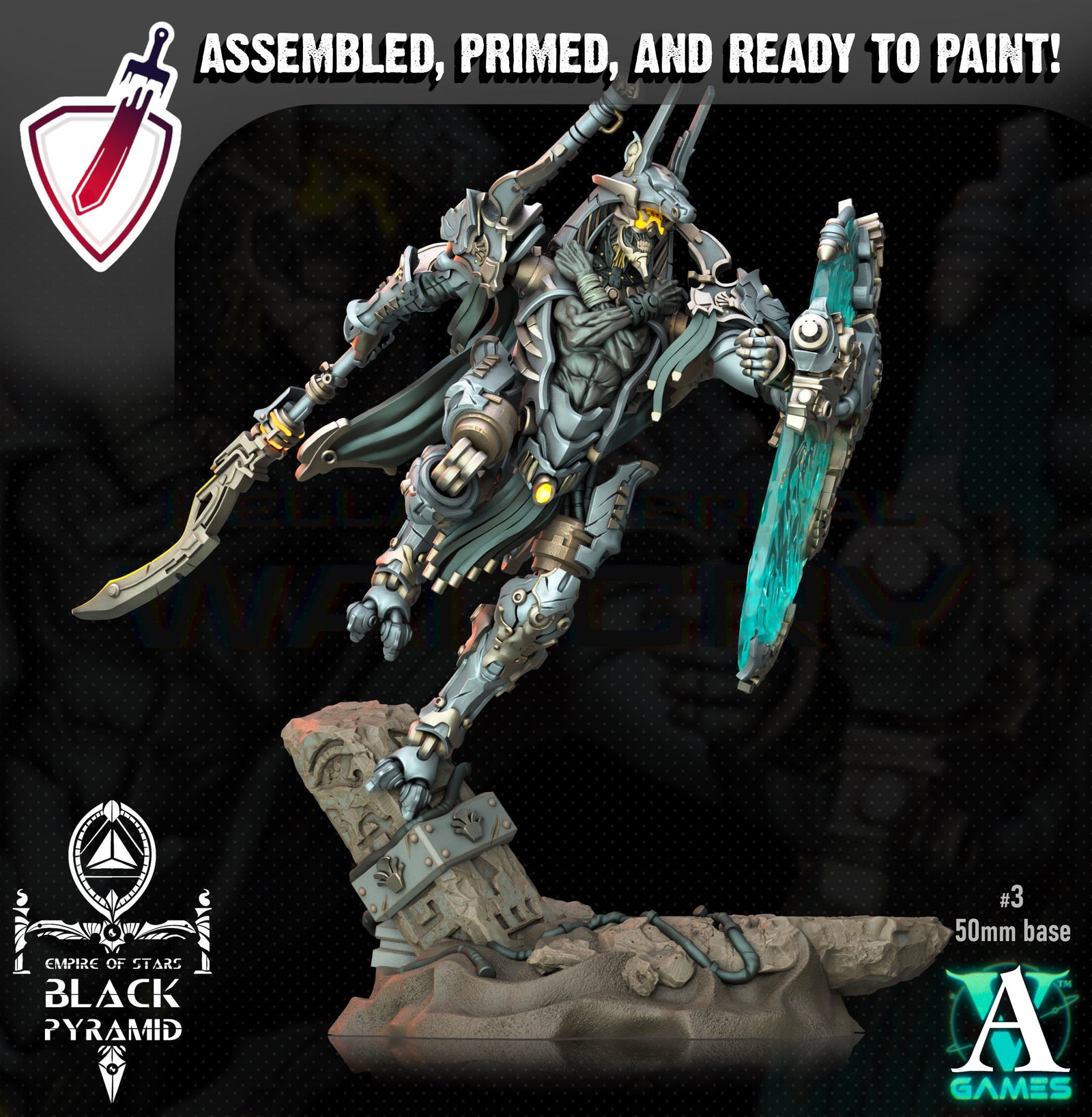 Keteph Issahar| Miniatures by Archvillain Games | Resin Mini for Tabletop Gaming, D&D, Wargaming, Painting | Assembled and Primed - Brush and Battle