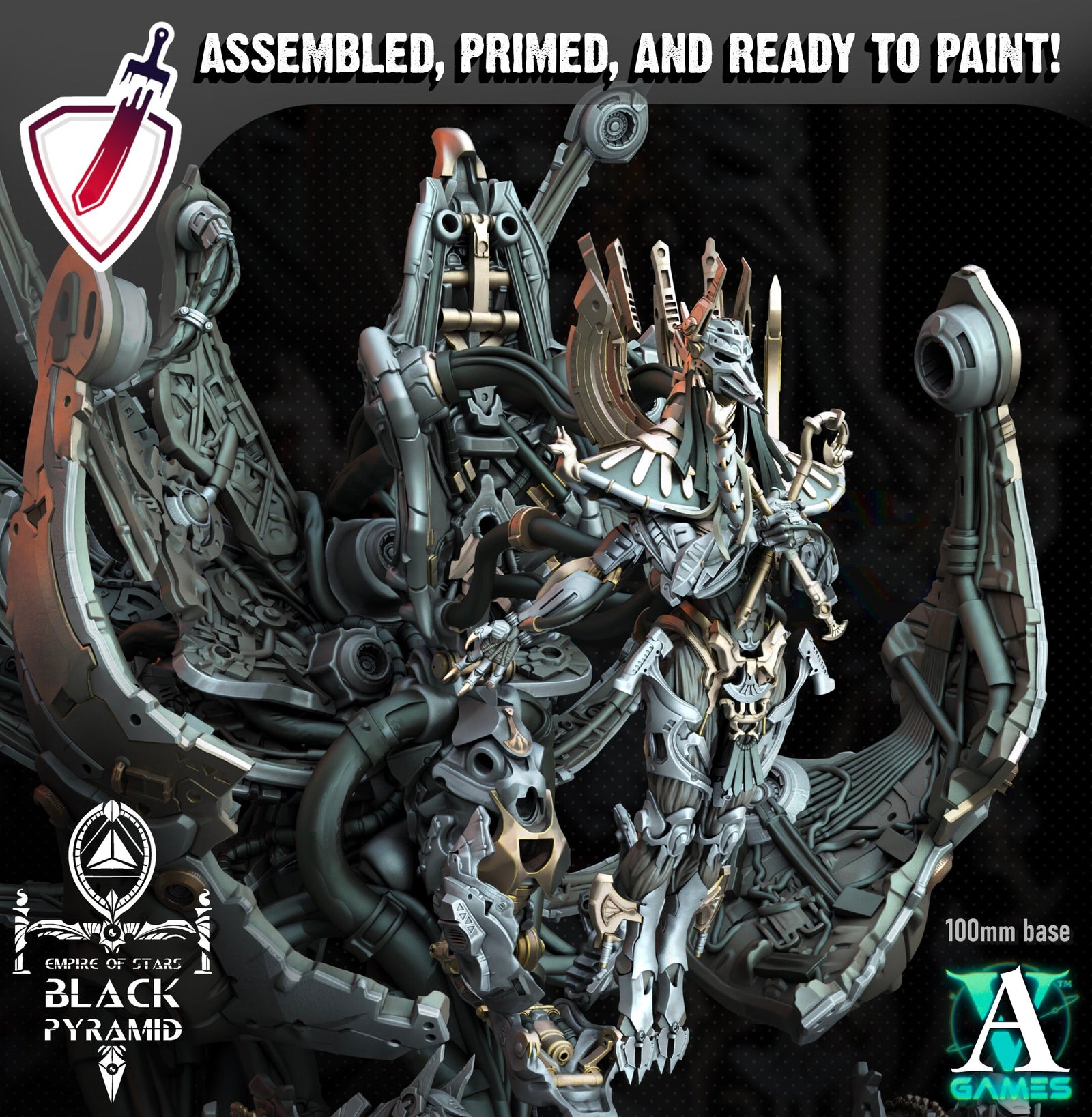 Keteph Divinity | (Massive) Miniature by Archvillain Games | Mini for tabletop gaming, D&D, Pathfinder, painting | Assembled + Primed - Brush and Battle