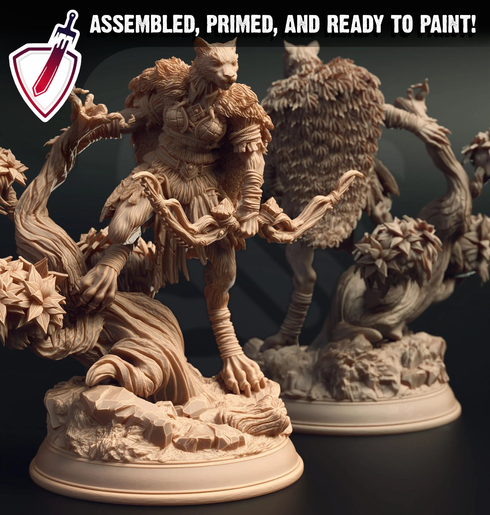 Jeji – The Free Born | Miniature by DM Stash | Great for Tabletop Gaming, D&D, Pathfinder, and Painting | Assembled and Primed - Brush and Battle