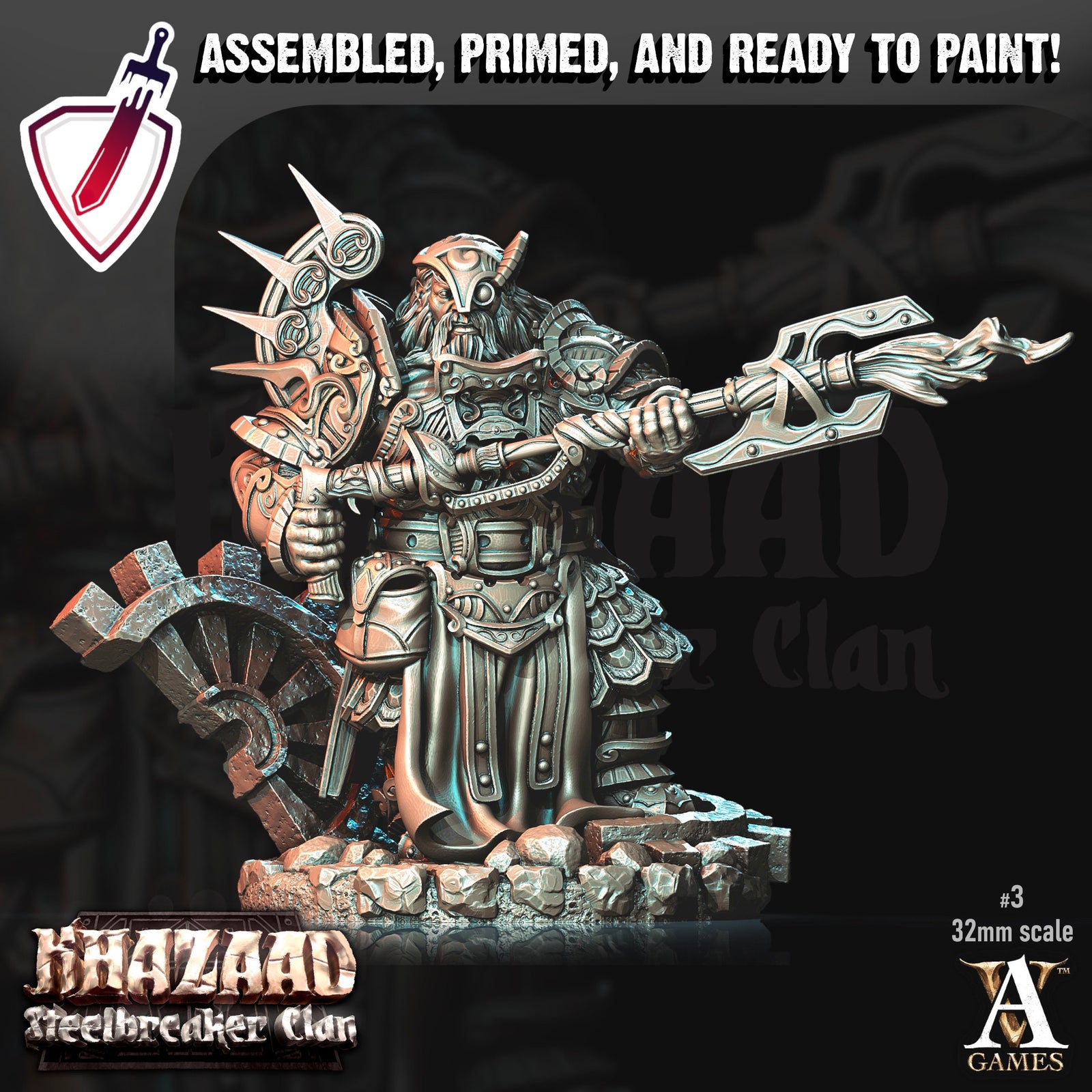 Steelbreaker Engineers | Miniatures by Archvillain Games | Mini for tabletop gaming, D&D, Pathfinder, and painting | Assembled and Primed - Brush and Battle