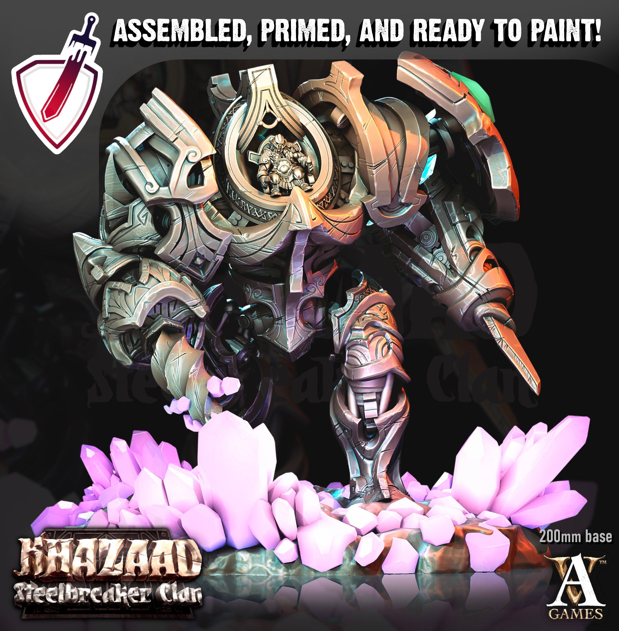 Monometronaut | Miniatures by Archvillain Games | Mini for tabletop gaming, D&D, Pathfinder, and painting | Assembled and Primed - Brush and Battle