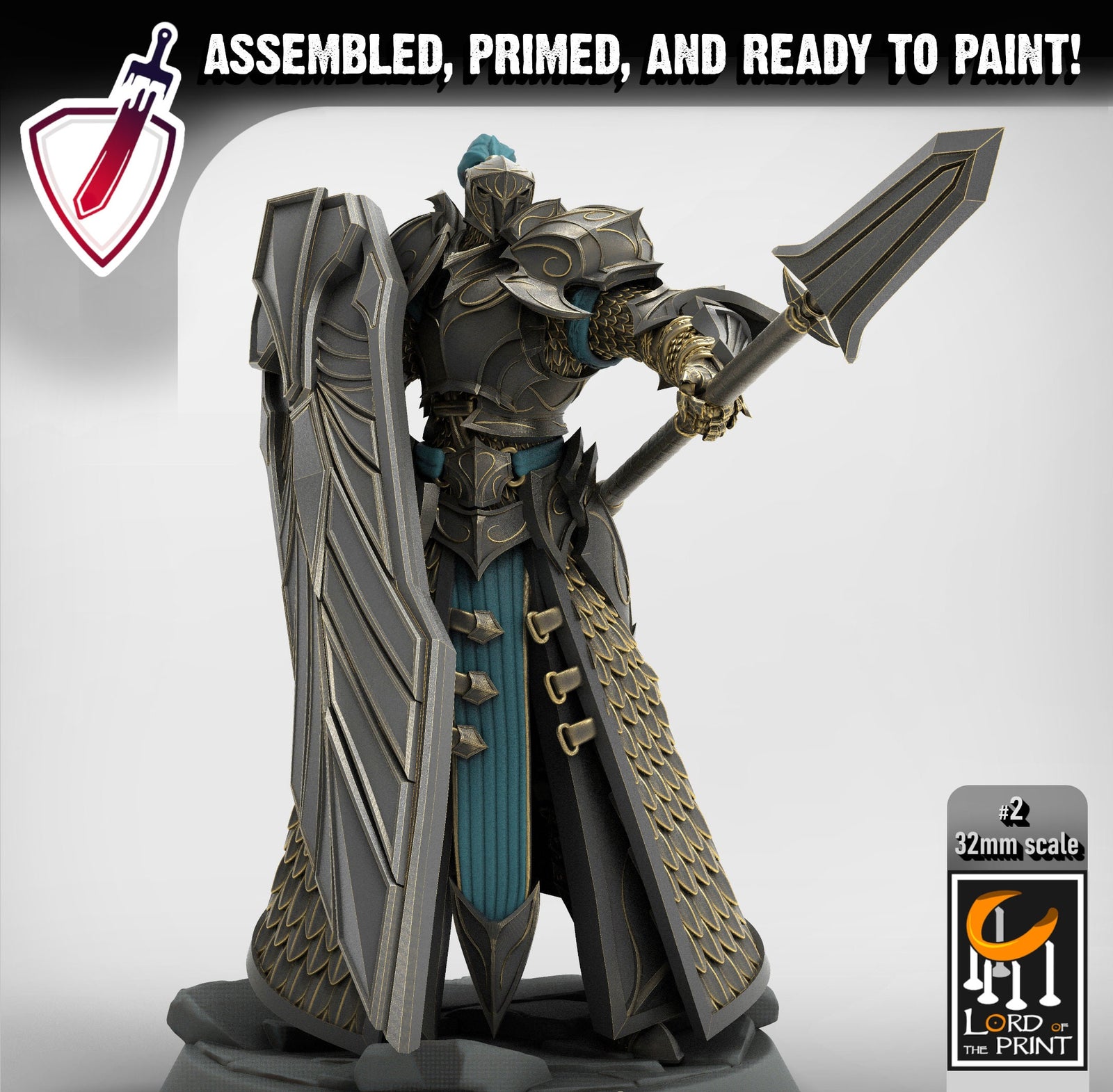 Elf Praetorians Pt.1 | Miniatures by Lord of the Print | Mini for tabletop gaming, D&D, Pathfinder, and painting | Assembled and Primed - Brush and Battle