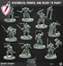 Shadow Knights | Miniatures by Cast n Play | Mini for tabletop gaming, D&D, Pathfinder, and painting | Assembled and Primed - Brush and Battle