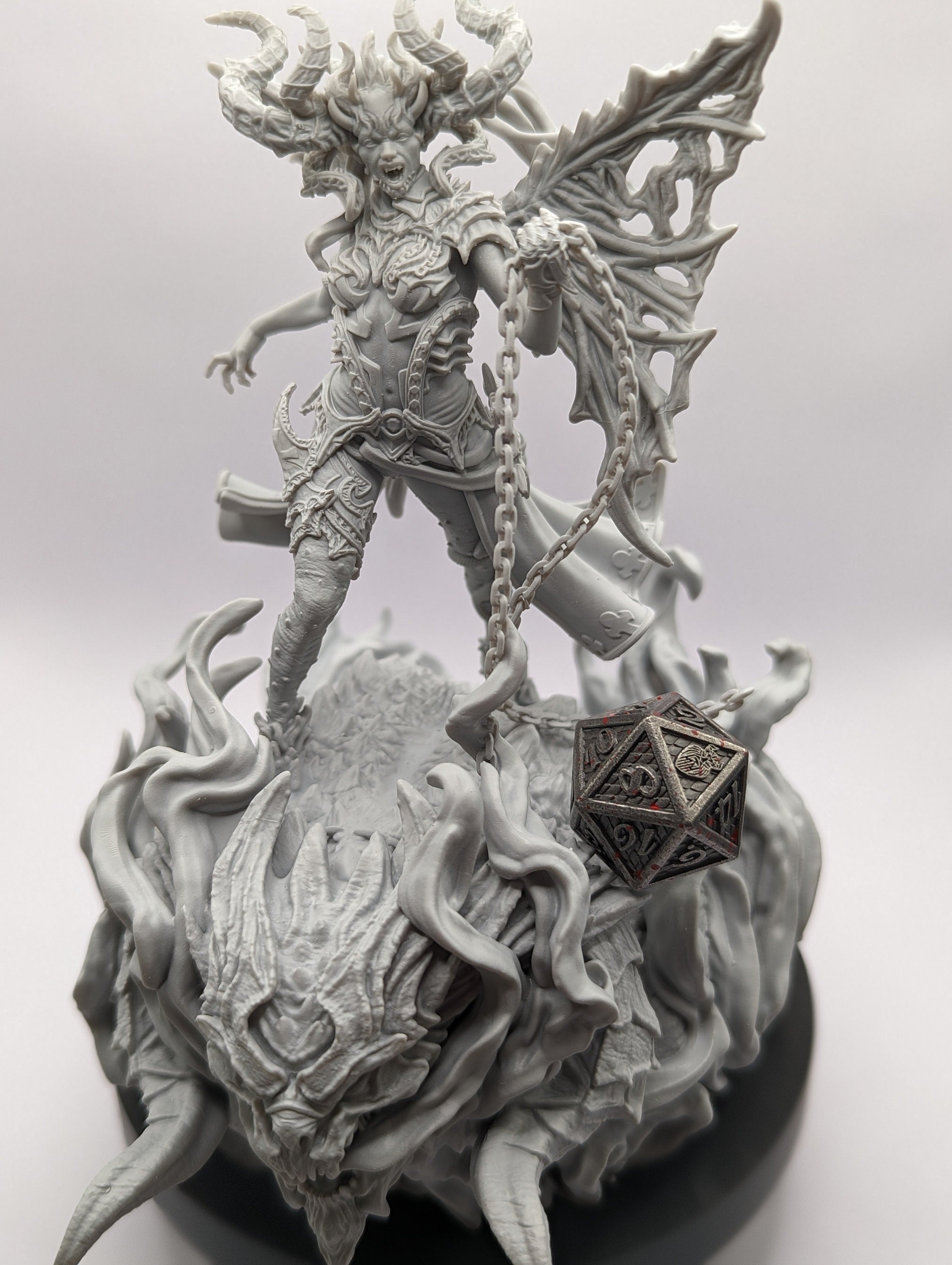 Fierna | Miniatures by Archvillain Games | Resin Mini for Tabletop Gaming, D&D, Pathfinder, Painting | Assembled and Primed - Brush and Battle
