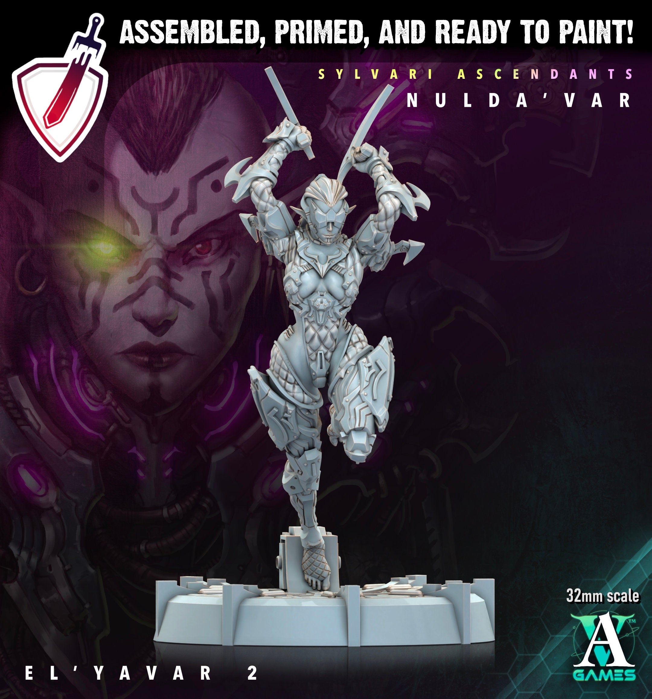El Yavar| Miniatures by Archvillain Games | Resin Mini for Tabletop Gaming, D&D, Wargaming, Painting | Assembled and Primed - Brush and Battle