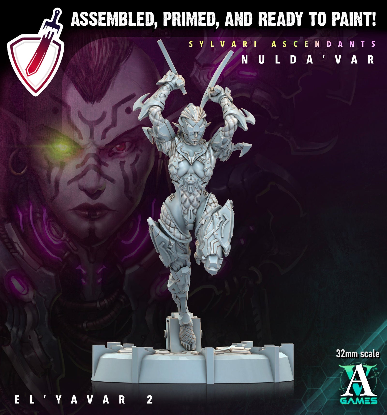 El Yavar| Miniatures by Archvillain Games | Resin Mini for Tabletop Gaming, D&D, Wargaming, Painting | Assembled and Primed - Brush and Battle