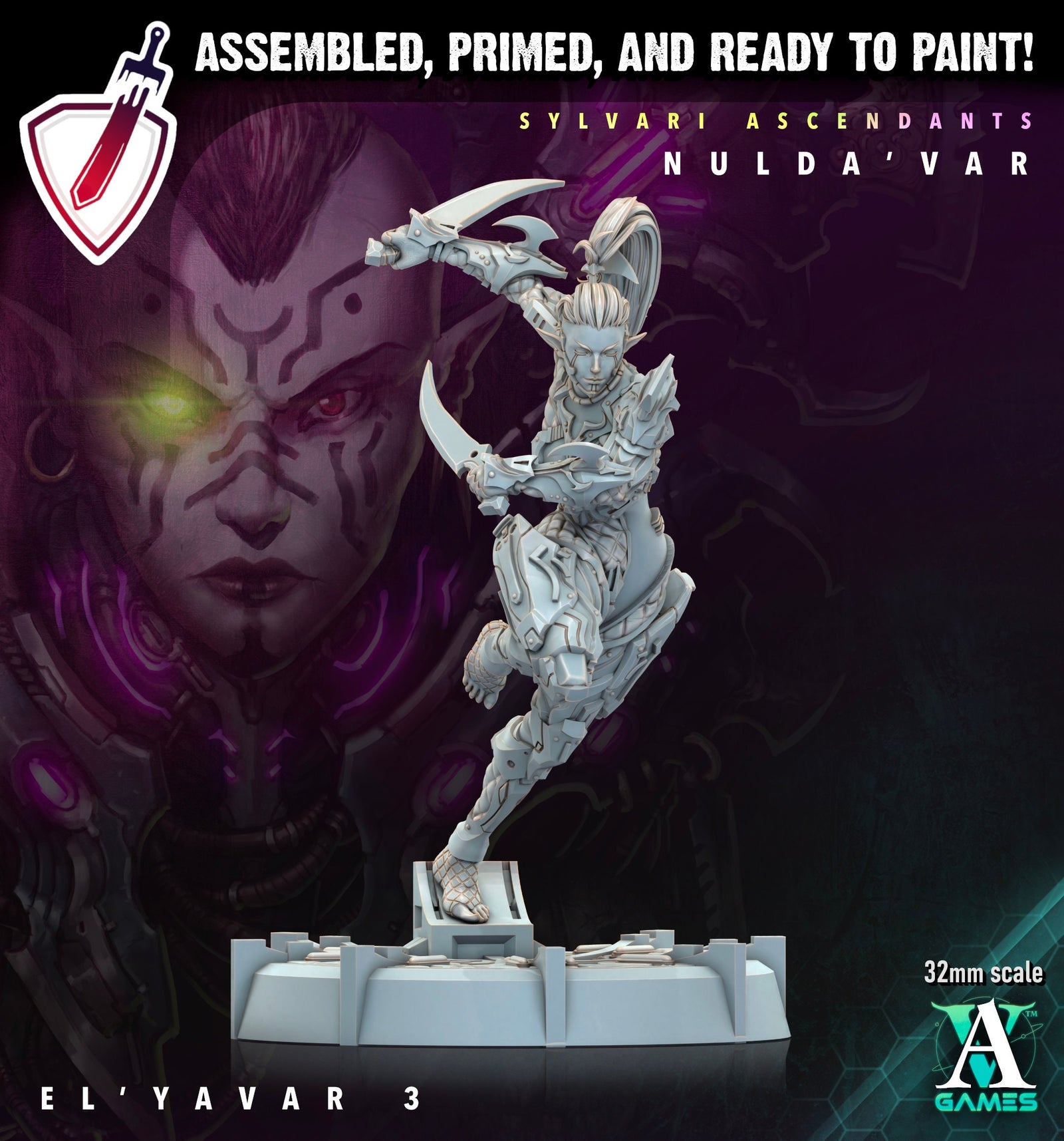 El Yavar| Miniatures by Archvillain Games | Resin Mini for Tabletop Gaming, D&D, Wargaming, Painting | Assembled and Primed - Brush and Battle