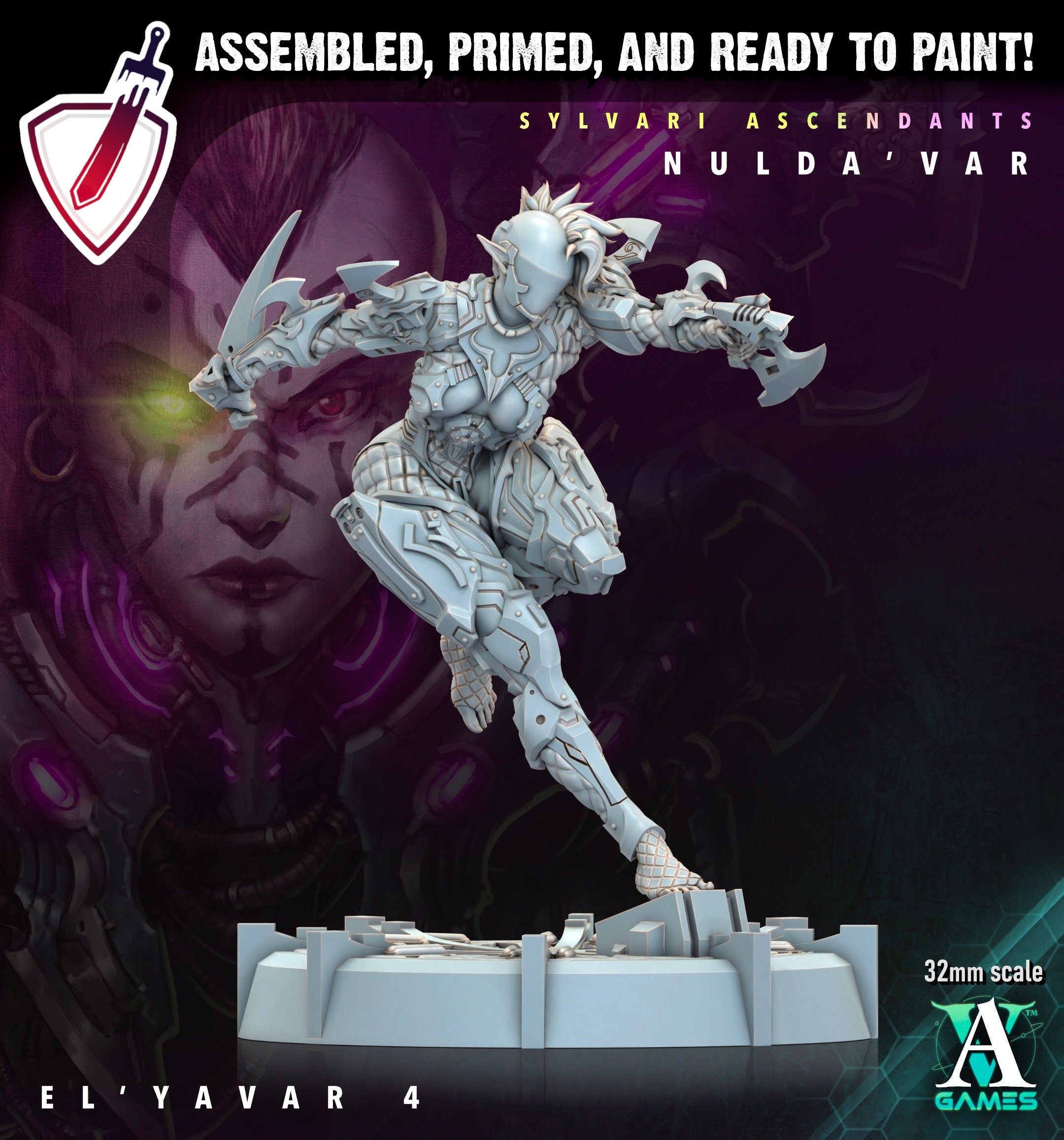El Yavar| Miniatures by Archvillain Games | Resin Mini for Tabletop Gaming, D&D, Wargaming, Painting | Assembled and Primed - Brush and Battle
