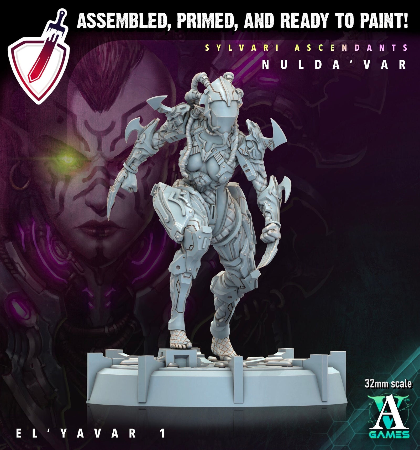 El Yavar| Miniatures by Archvillain Games | Resin Mini for Tabletop Gaming, D&D, Wargaming, Painting | Assembled and Primed - Brush and Battle
