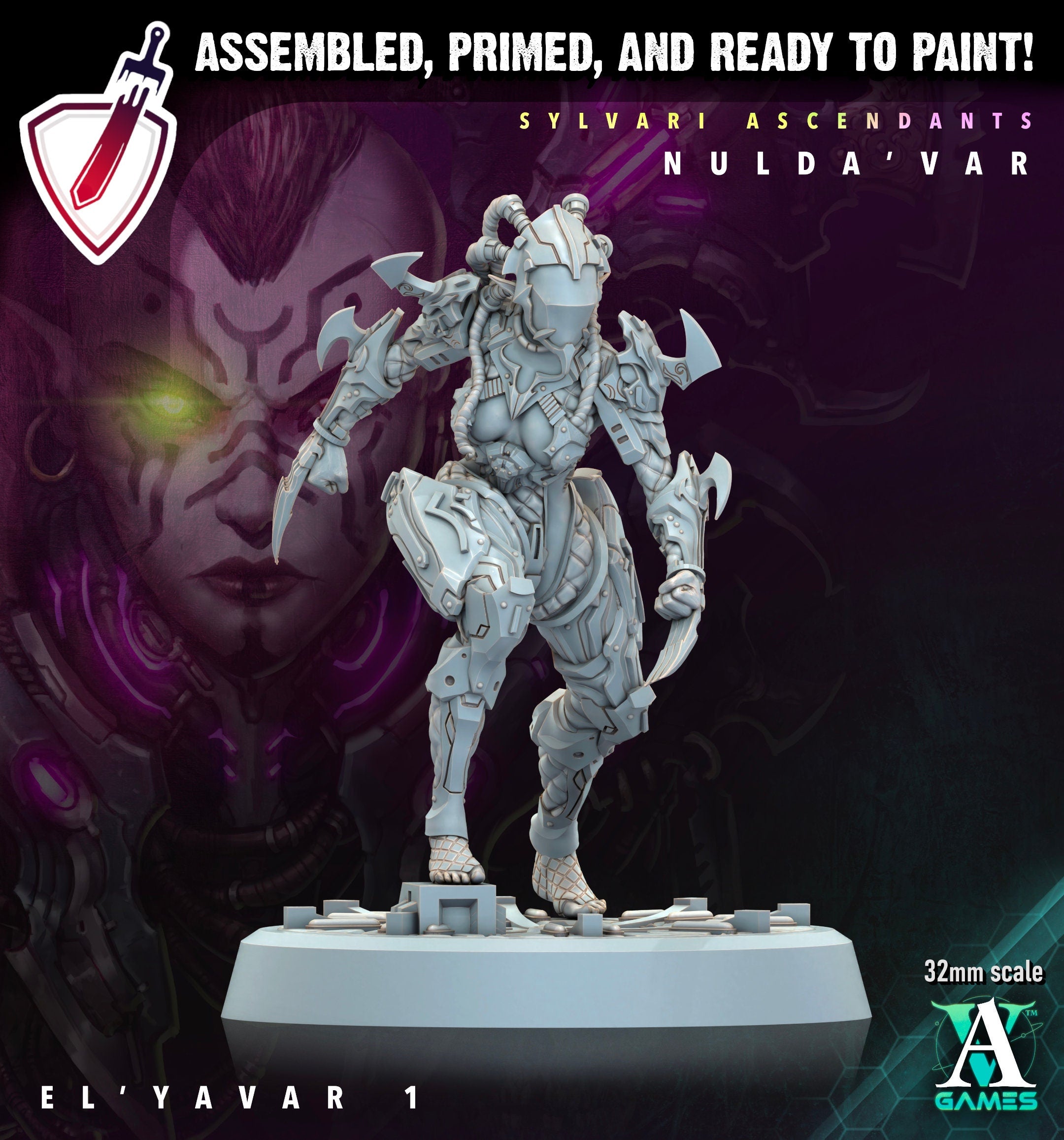 El Yavar| Miniatures by Archvillain Games | Resin Mini for Tabletop Gaming, D&D, Wargaming, Painting | Assembled and Primed - Brush and Battle