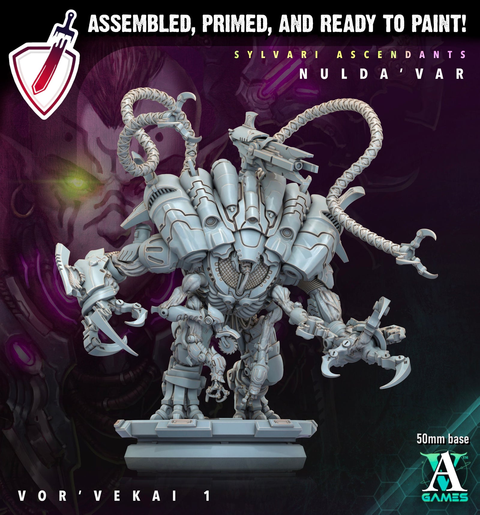 Vor Vekai | Miniatures by Archvillain Games | Resin Mini for Tabletop Gaming, D&D, Wargaming, Painting | Assembled and Primed - Brush and Battle