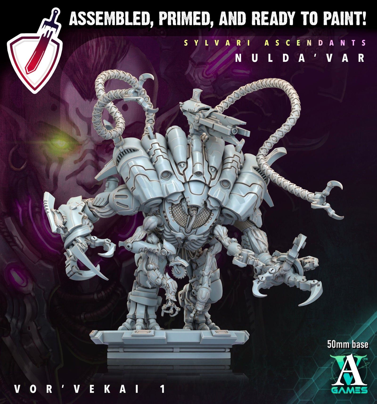 Vor Vekai | Miniatures by Archvillain Games | Resin Mini for Tabletop Gaming, D&D, Wargaming, Painting | Assembled and Primed - Brush and Battle
